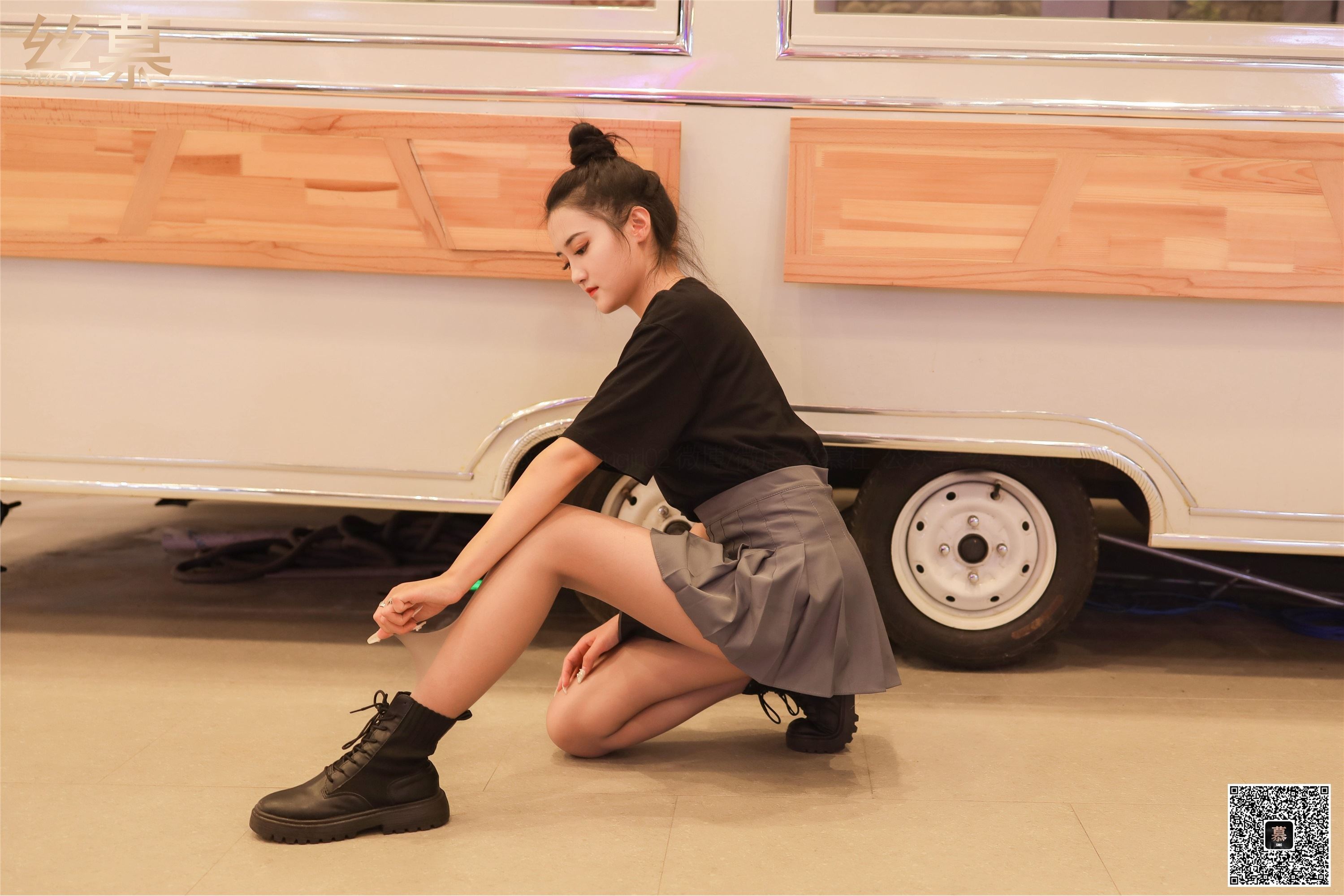 丝慕写真 SM332 紫宁《靴控体验》