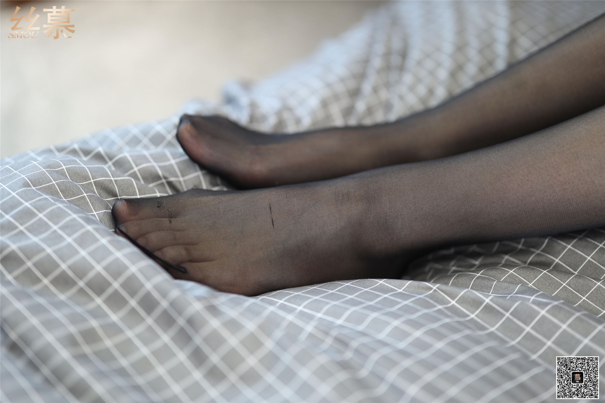 丝慕写真 SM333 紫宁《赖床给你看》