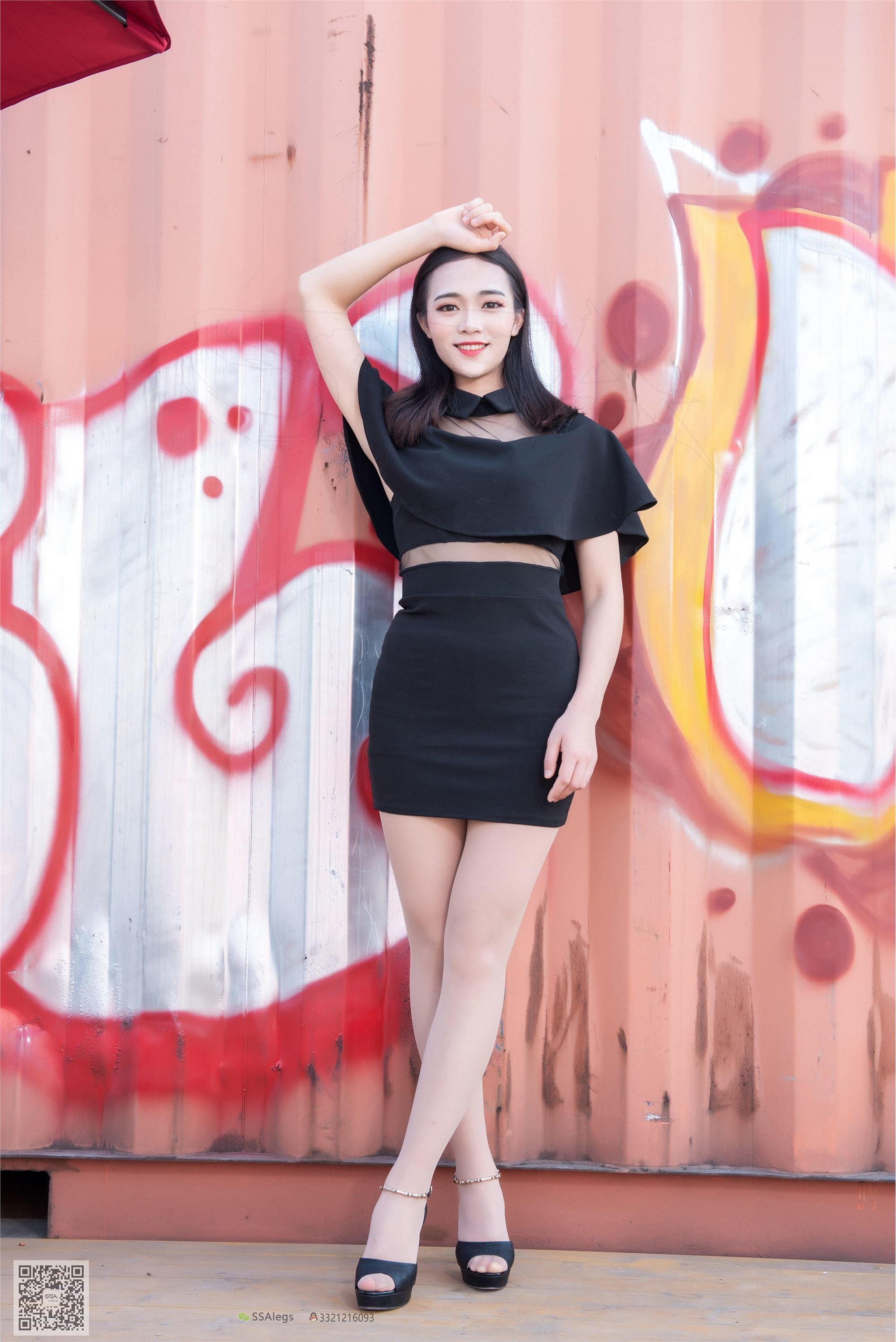 SSA丝社 NO.042 治愈系笑容高姐小凤文艺街拍