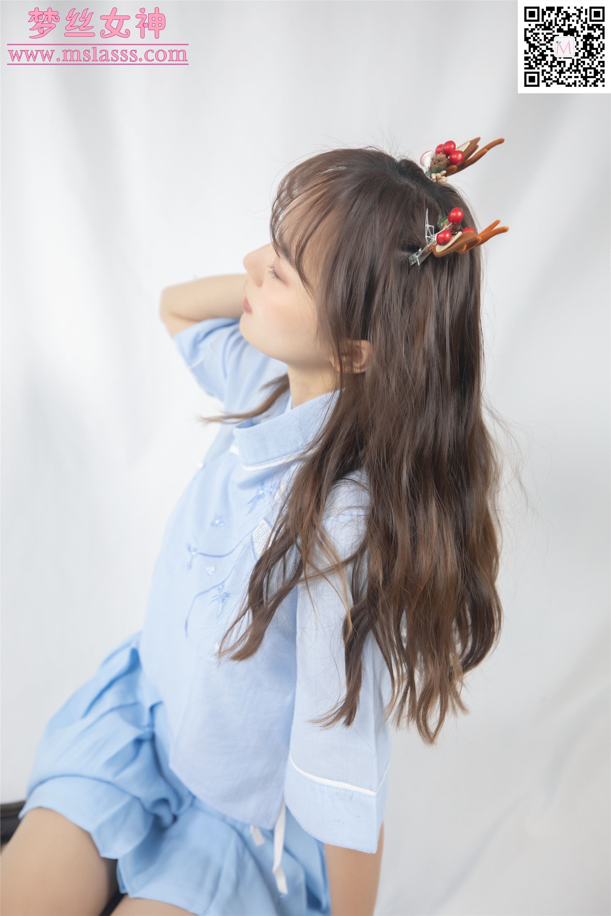 MSLASS梦丝女神 2020-01-01 Vol.086 玥玥 蓝色仙女古装