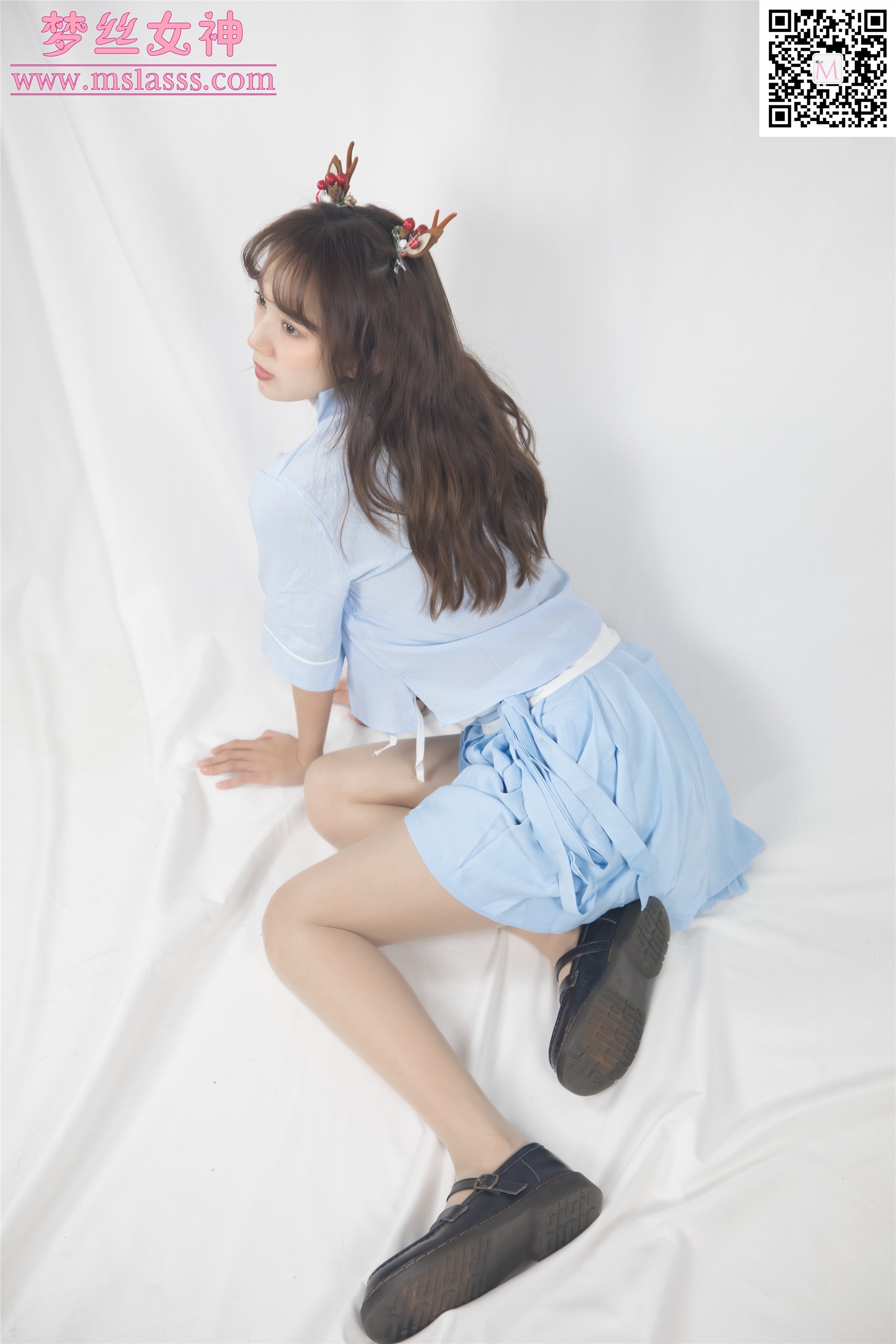 MSLASS梦丝女神 2020-01-01 Vol.086 玥玥 蓝色仙女古装