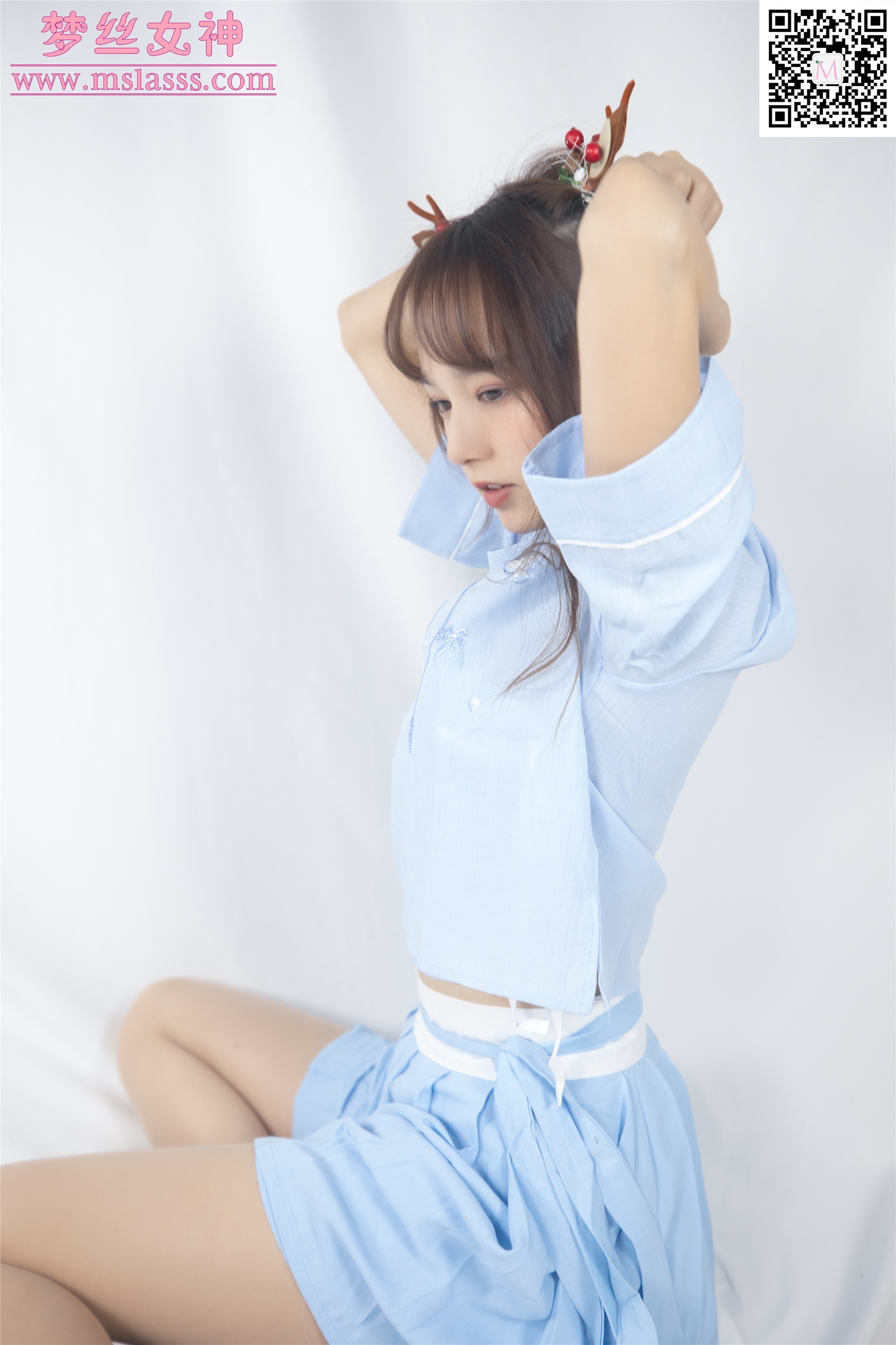 MSLASS梦丝女神 2020-01-01 Vol.086 玥玥 蓝色仙女古装