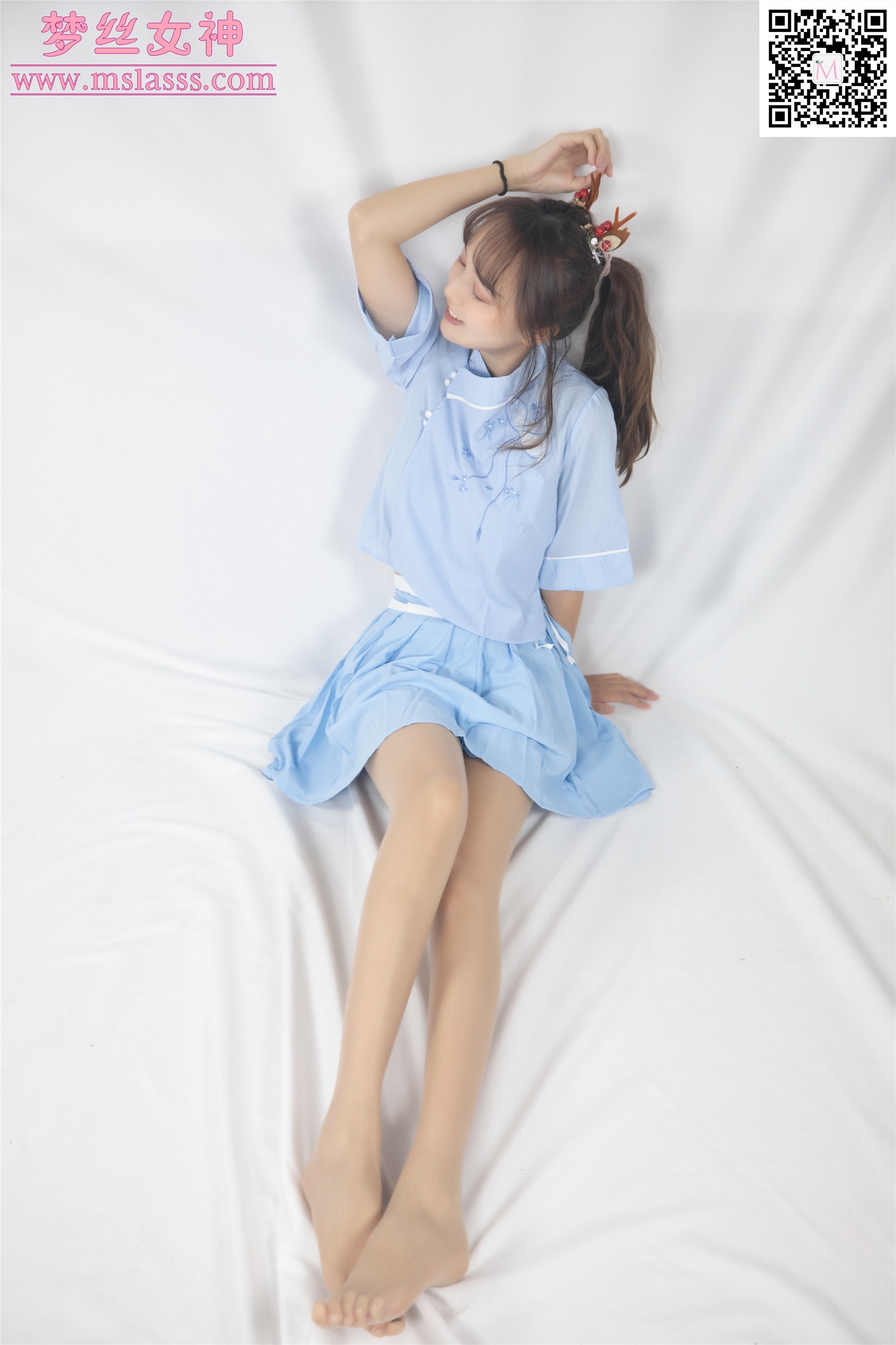 MSLASS梦丝女神 2020-01-01 Vol.086 玥玥 蓝色仙女古装