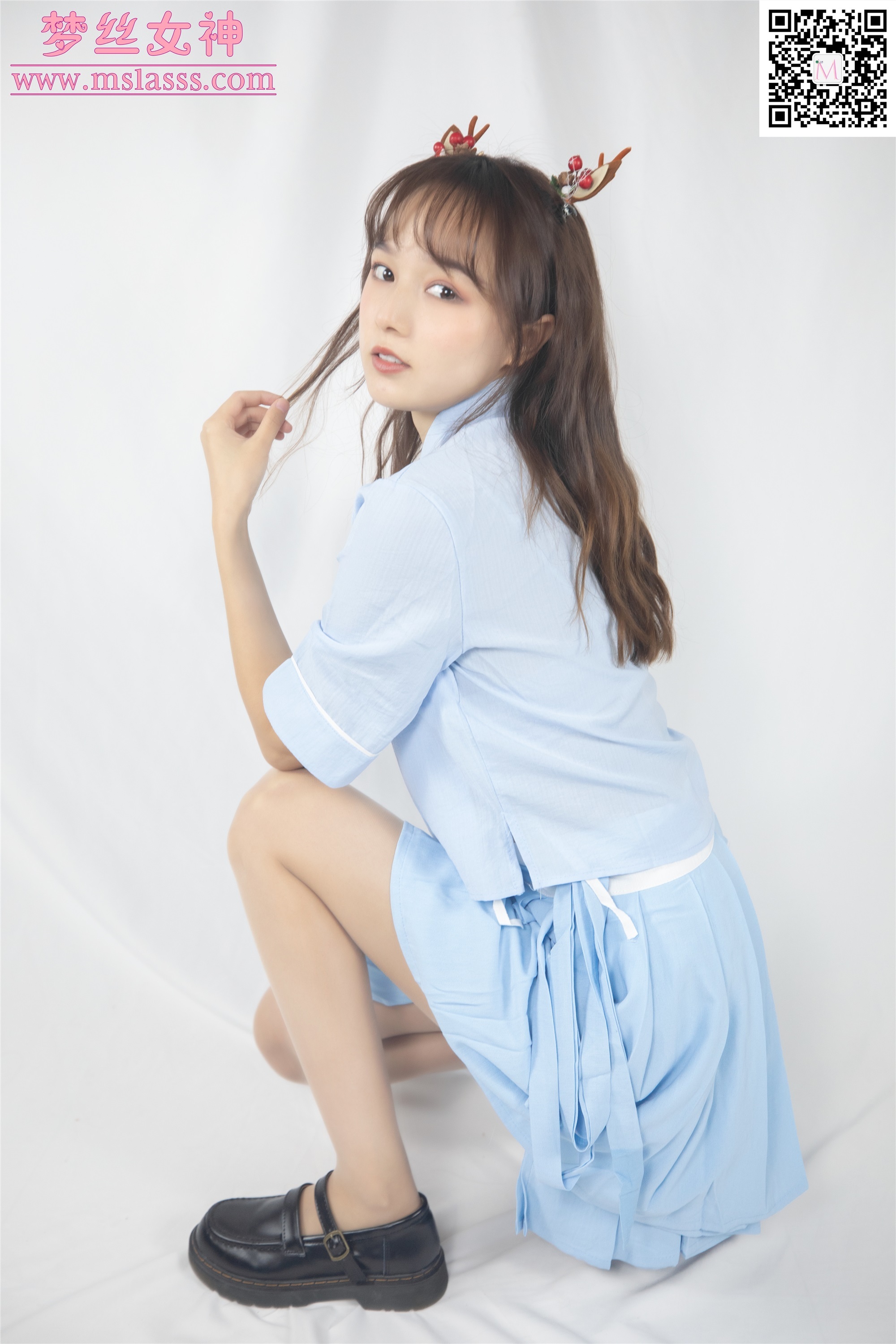 MSLASS梦丝女神 2020-01-01 Vol.086 玥玥 蓝色仙女古装
