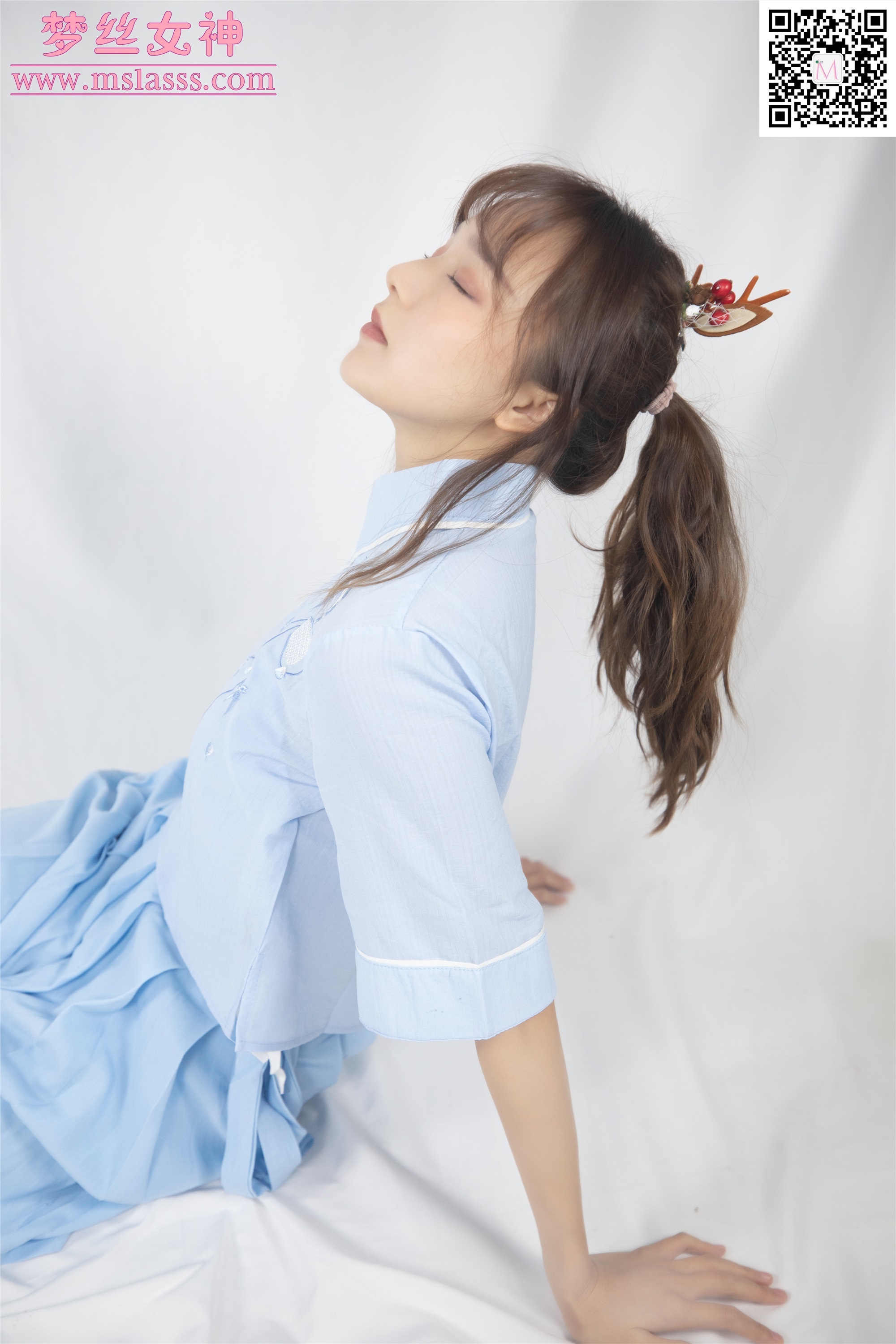 MSLASS梦丝女神 2020-01-01 Vol.086 玥玥 蓝色仙女古装