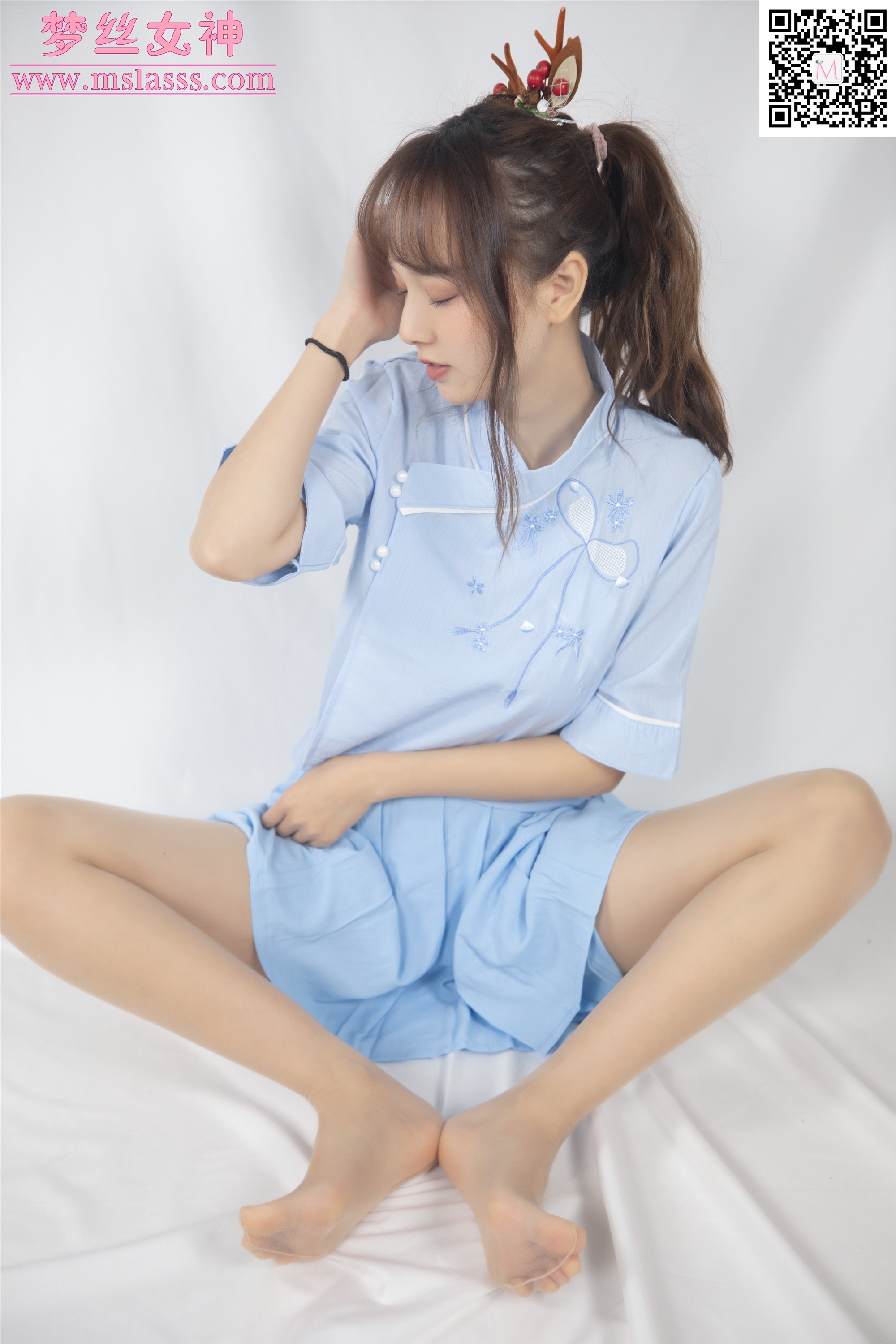 MSLASS梦丝女神 2020-01-01 Vol.086 玥玥 蓝色仙女古装
