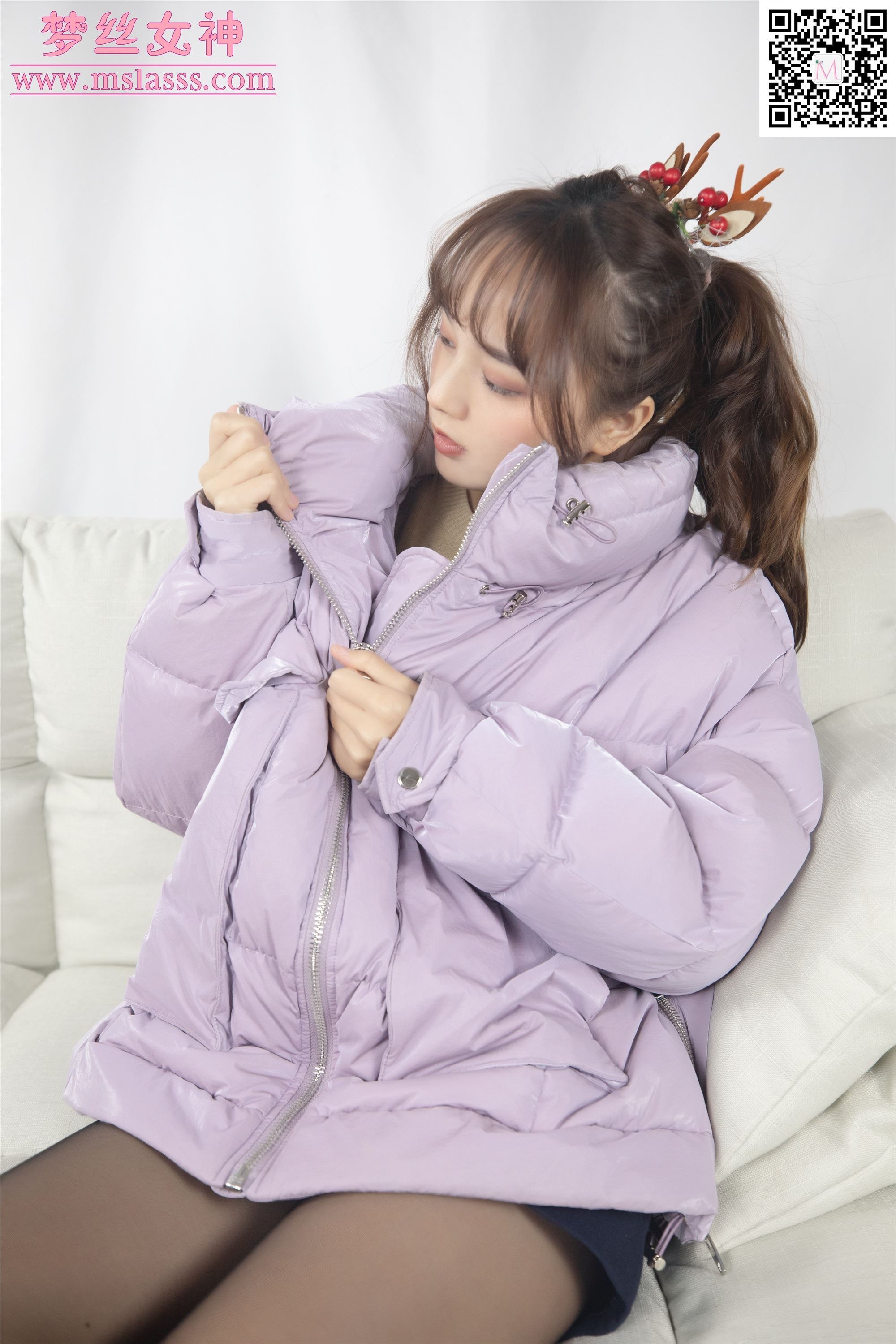 MSLASS梦丝女神 2020-01-05 Vol.087 玥玥 黑丝袜的搭配