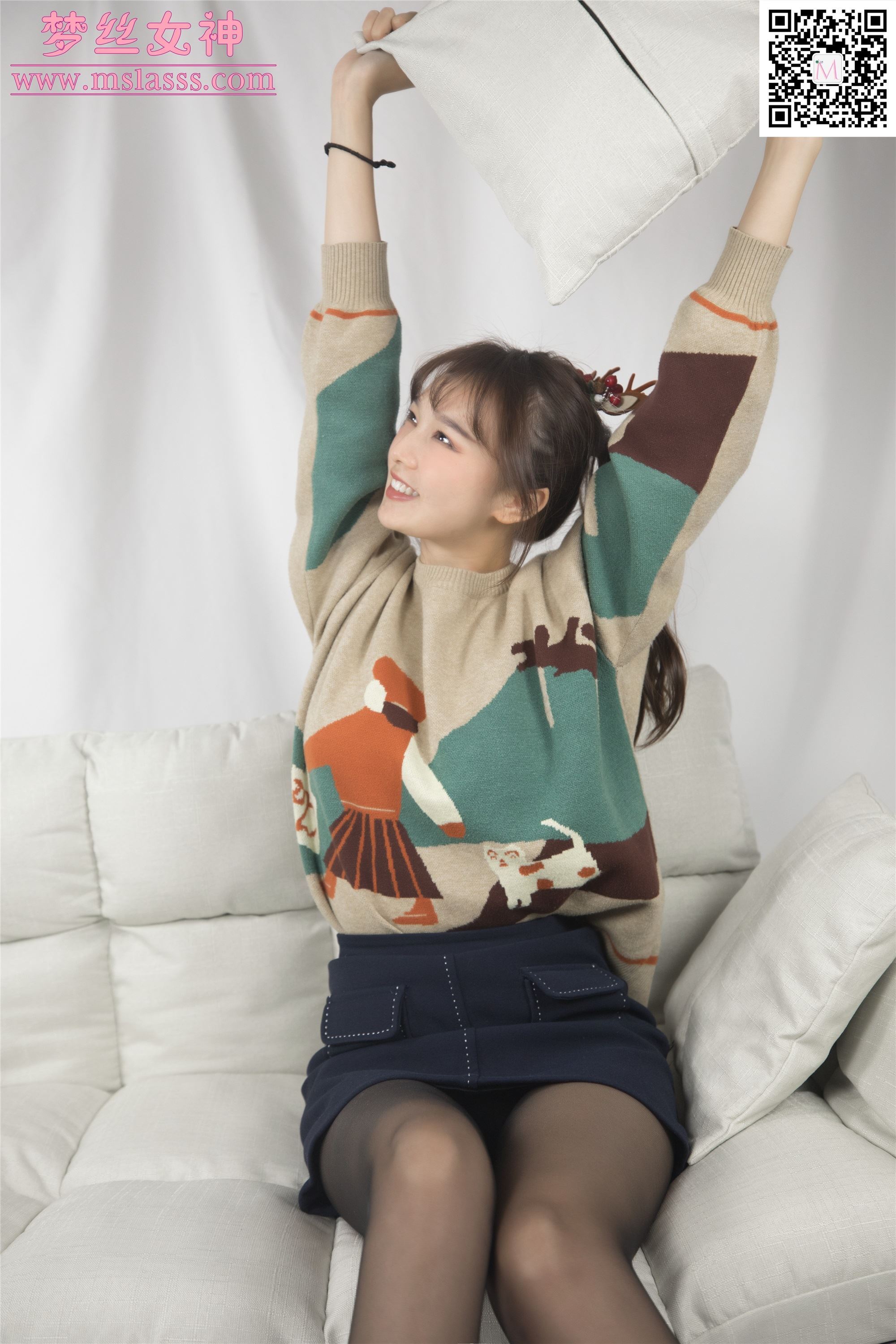 MSLASS梦丝女神 2020-01-05 Vol.087 玥玥 黑丝袜的搭配