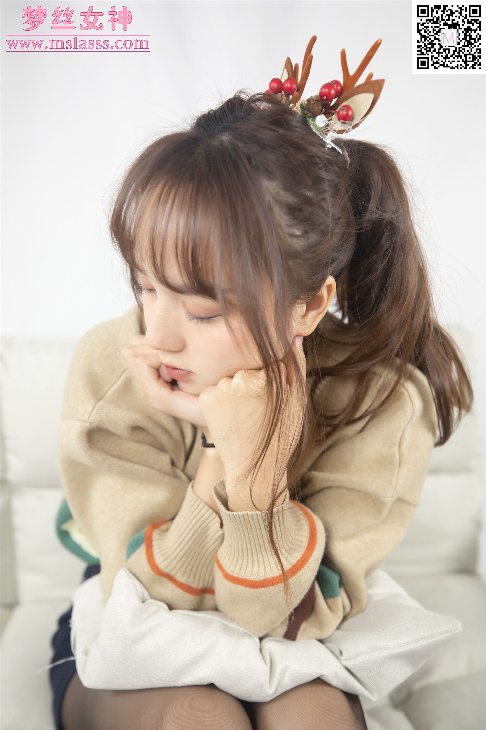 MSLASS梦丝女神 2020-01-05 Vol.087 玥玥 黑丝袜的搭配