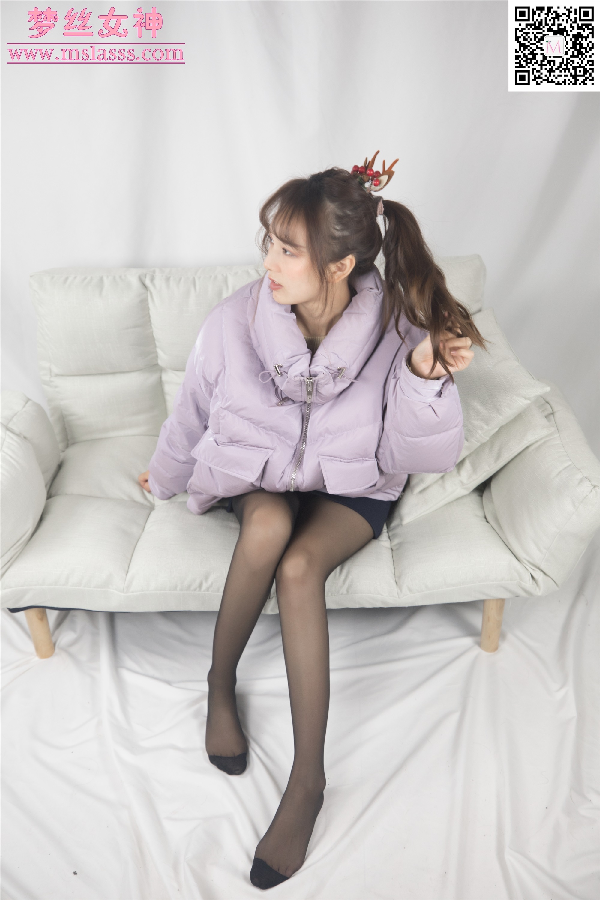 MSLASS梦丝女神 2020-01-05 Vol.087 玥玥 黑丝袜的搭配