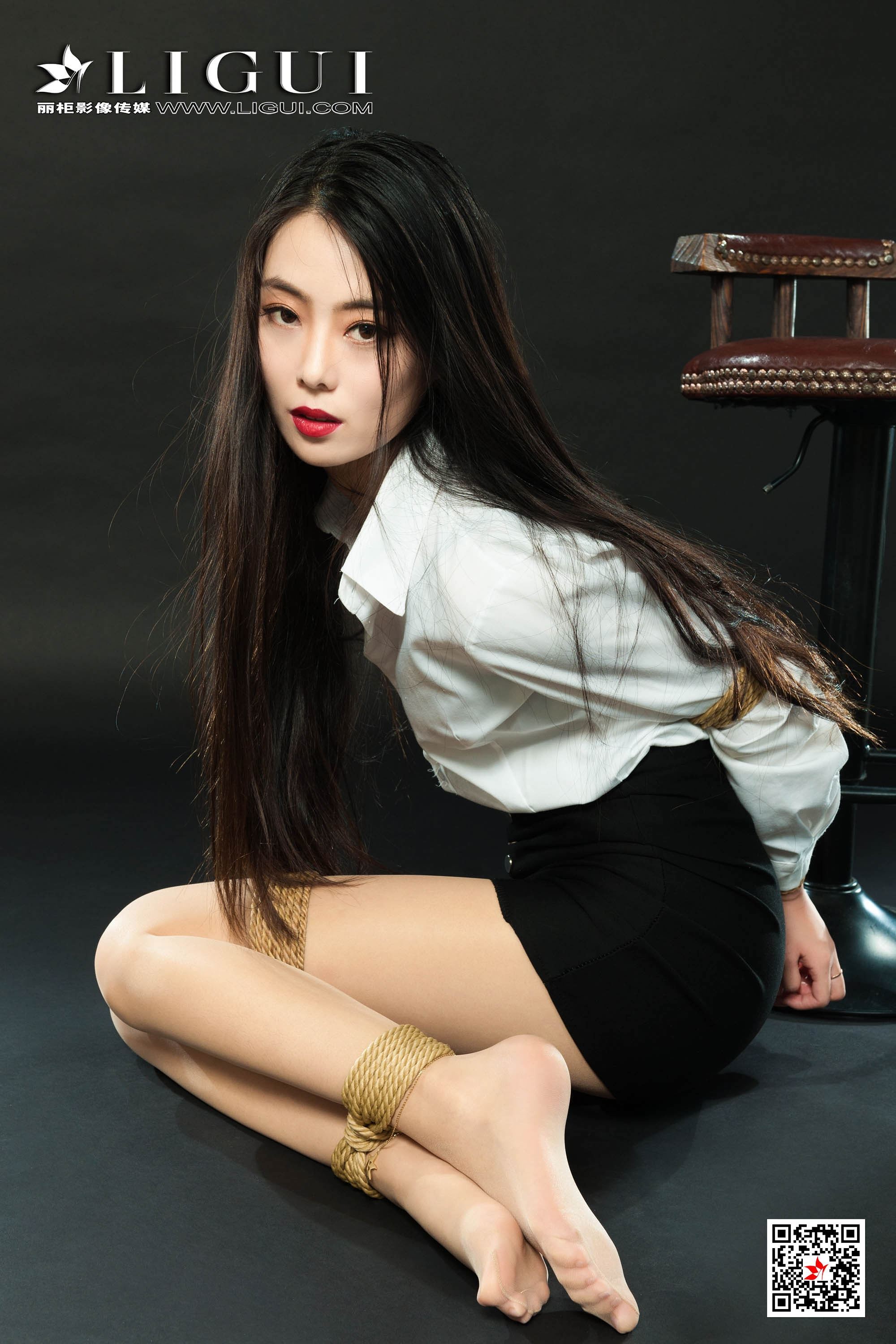 Ligui丽柜 2020.10.02《紧缚新莲》白雪