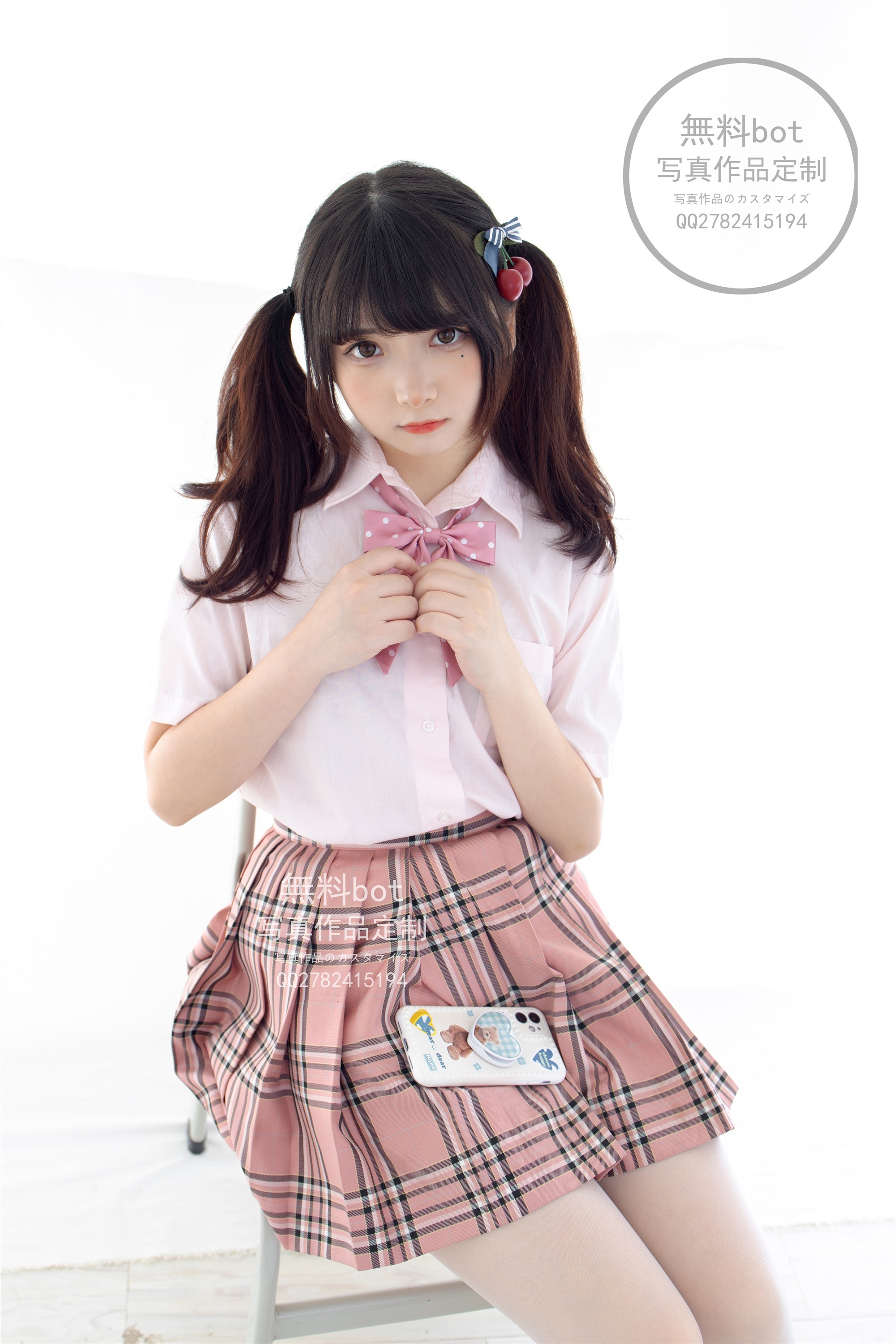森萝财团萝莉丝足写真 無料-001 JK格子裙