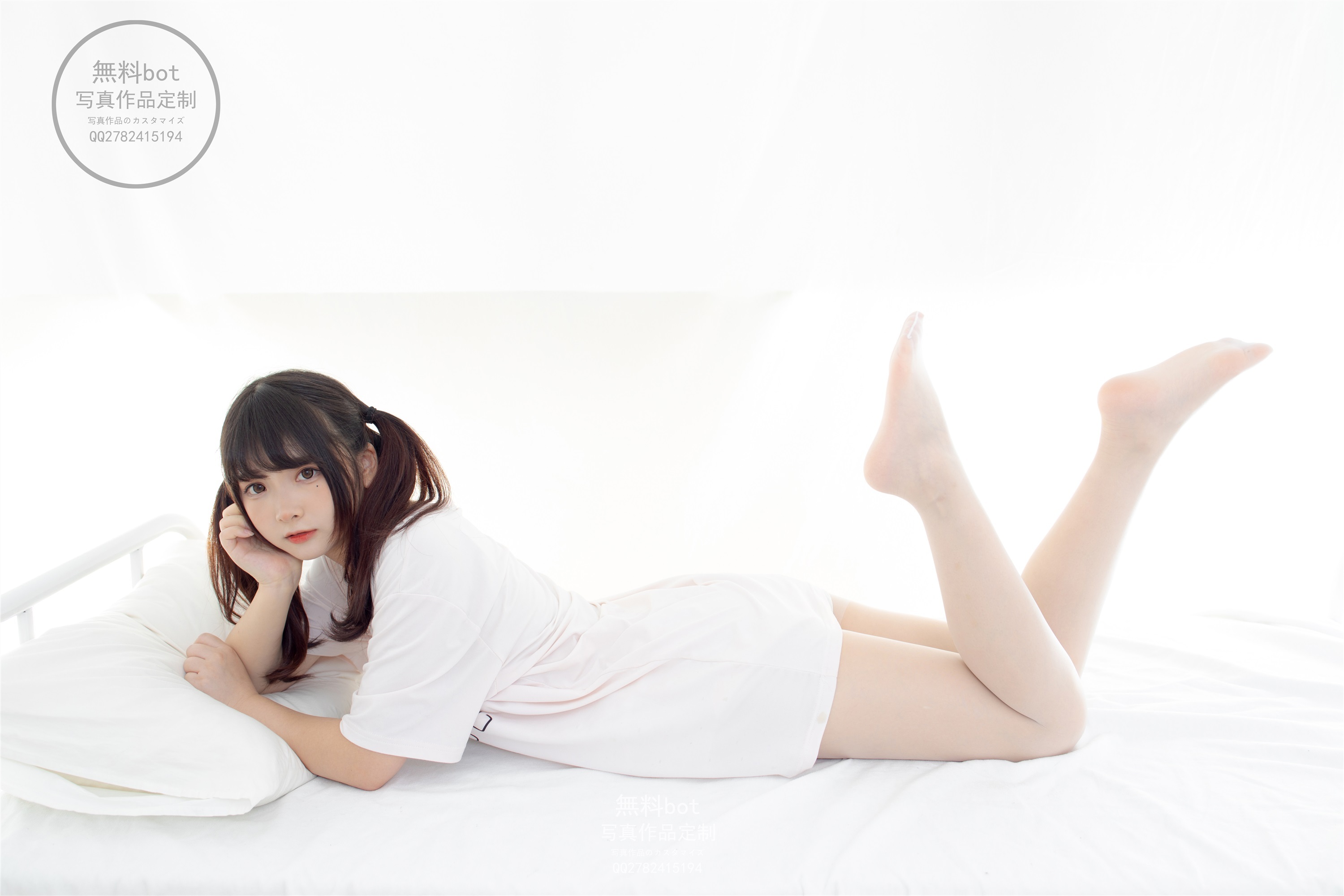 森萝财团萝莉丝足写真 無料-001 JK格子裙