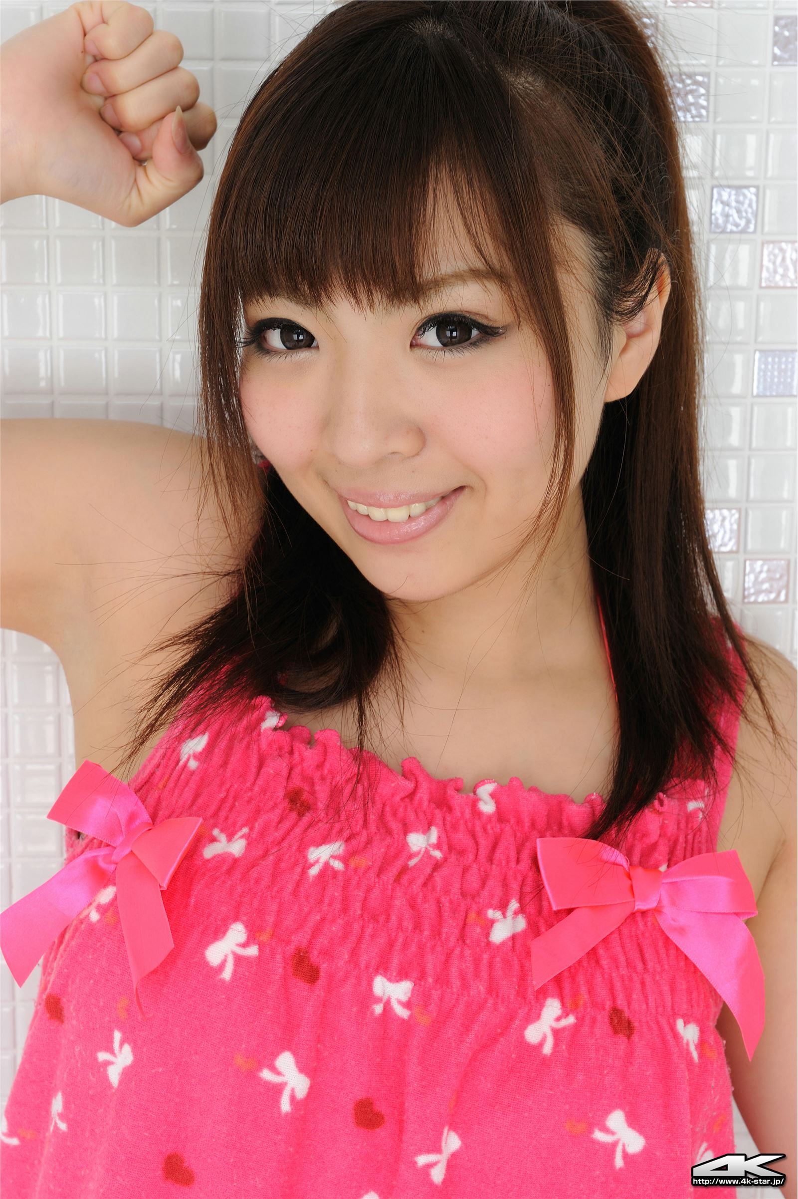 [4K-STAR]NO.891 黒田万結花 Mayuka Kuroda 「水着（白×ピンク）」