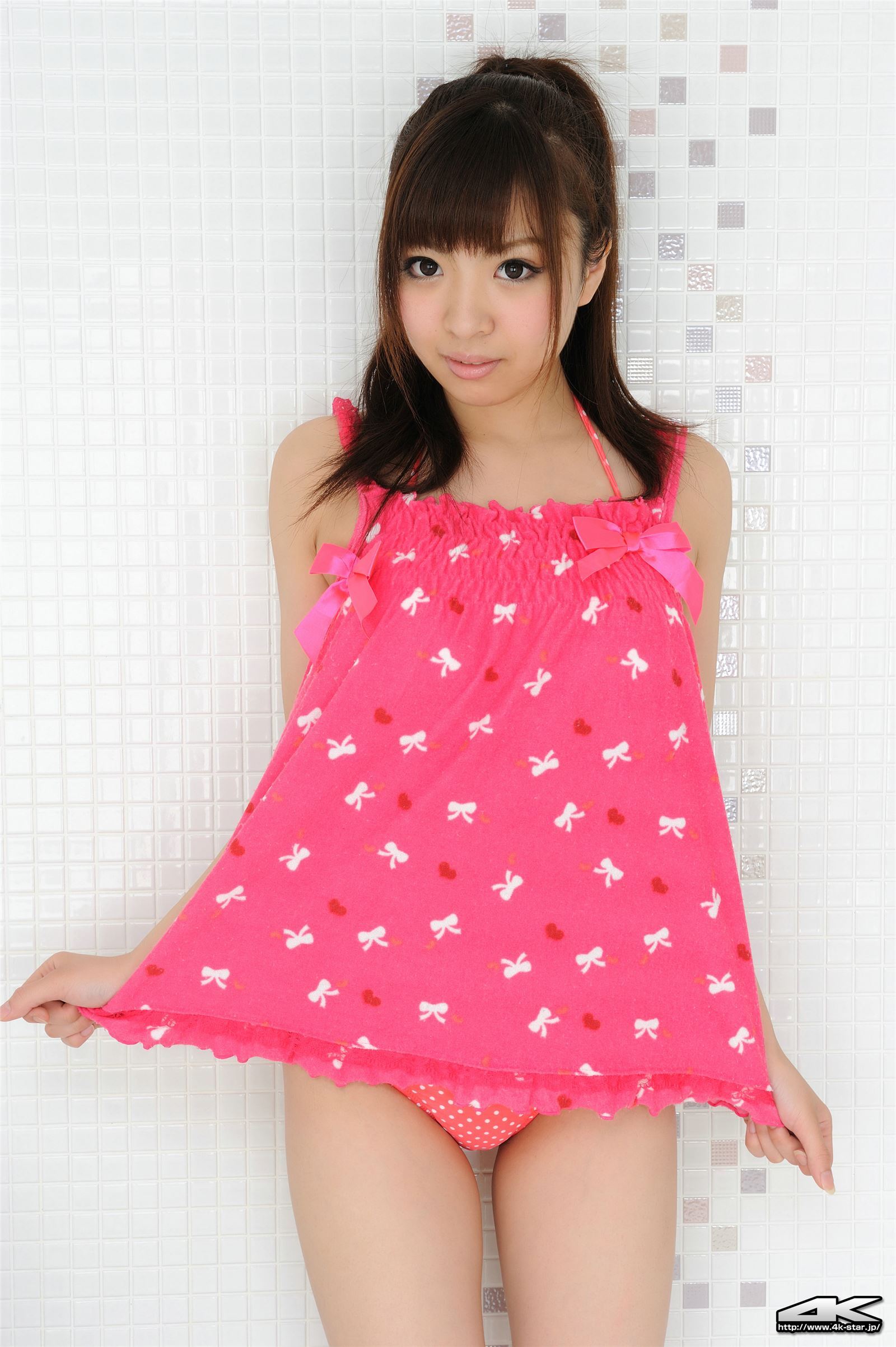 [4K-STAR]NO.891 黒田万結花 Mayuka Kuroda 「水着（白×ピンク）」