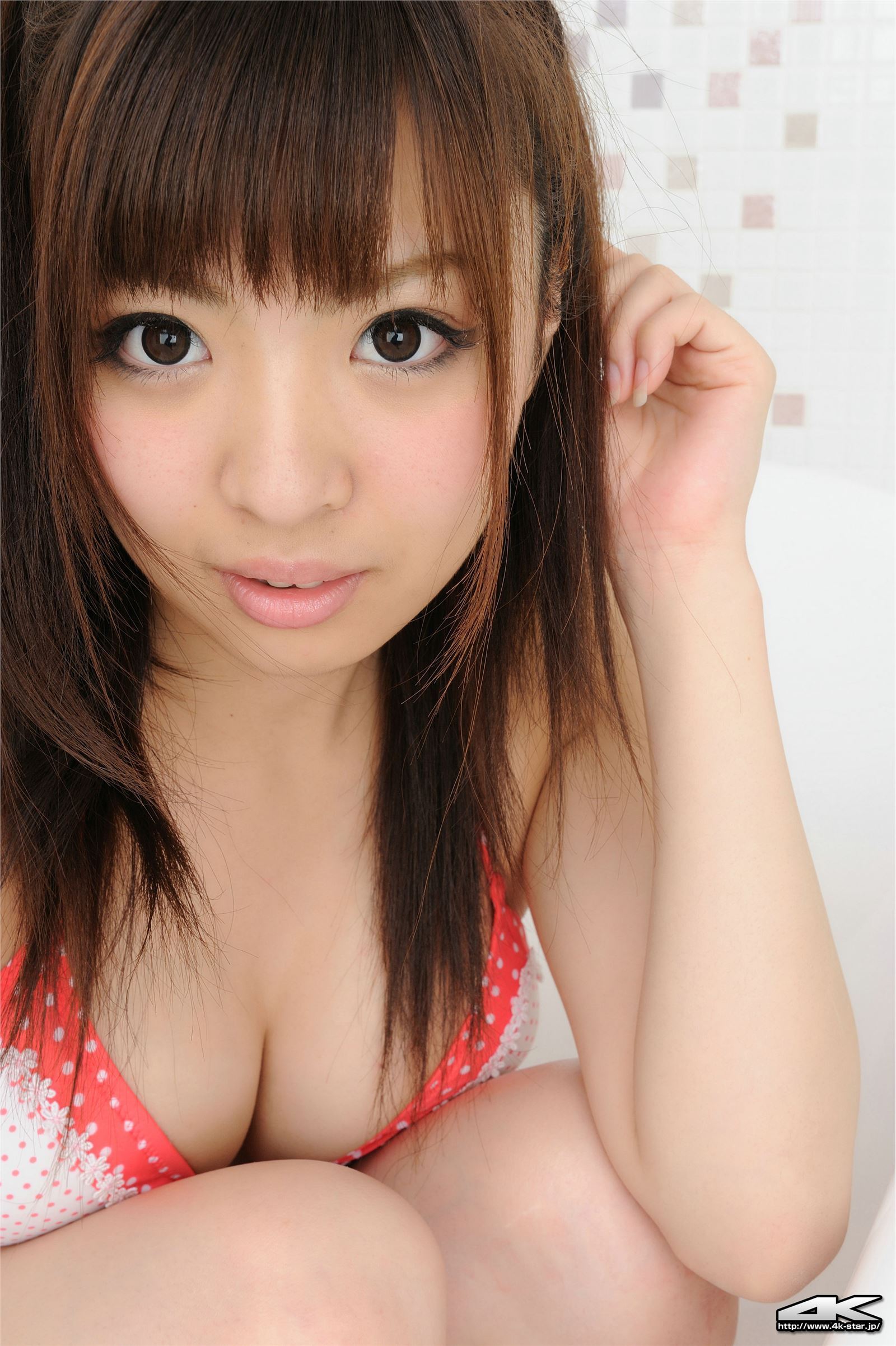 [4K-STAR]NO.891 黒田万結花 Mayuka Kuroda 「水着（白×ピンク）」