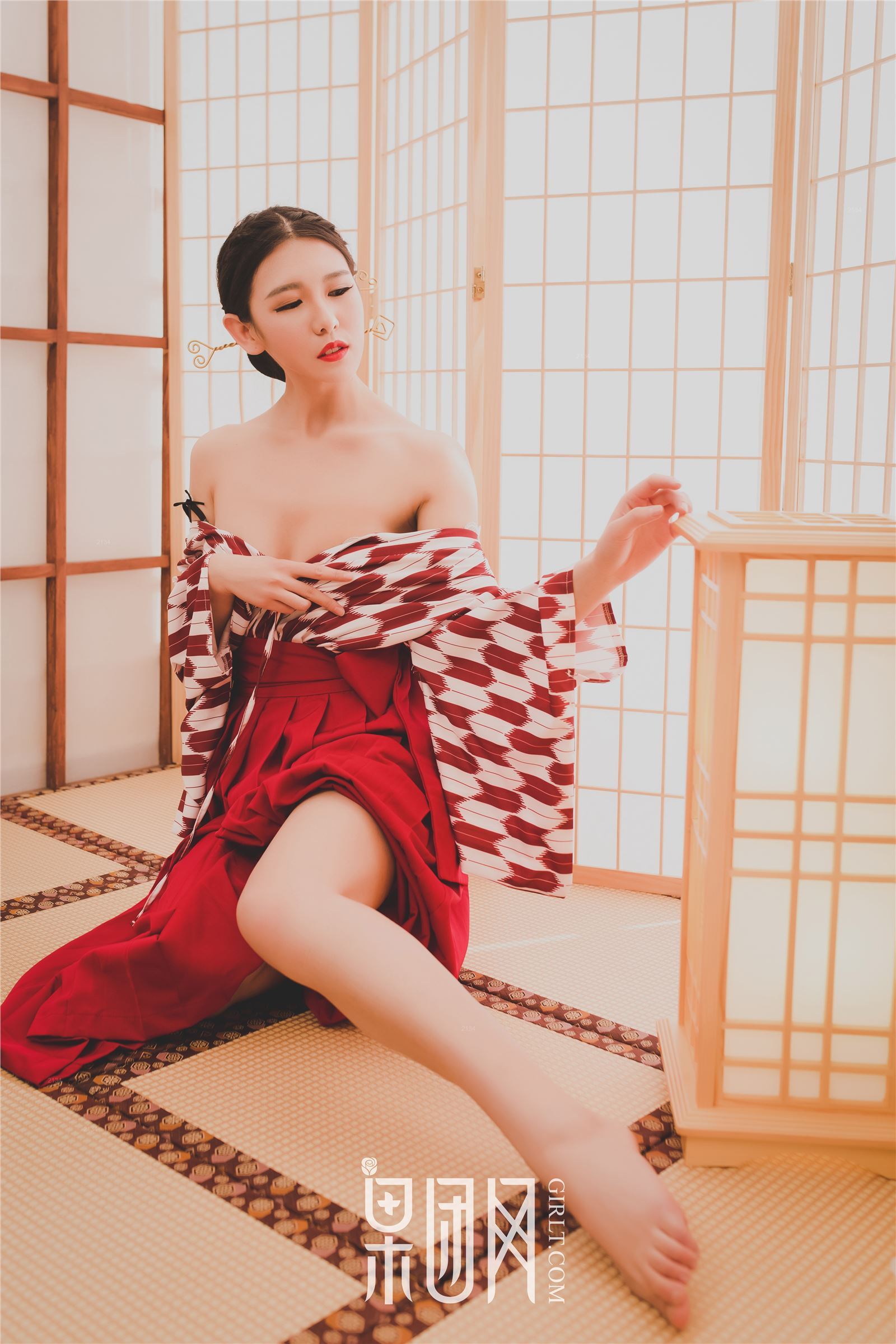 [Girlt]果团人像摄影写真 2018.01.06 No.115 和服丽人糖果儿