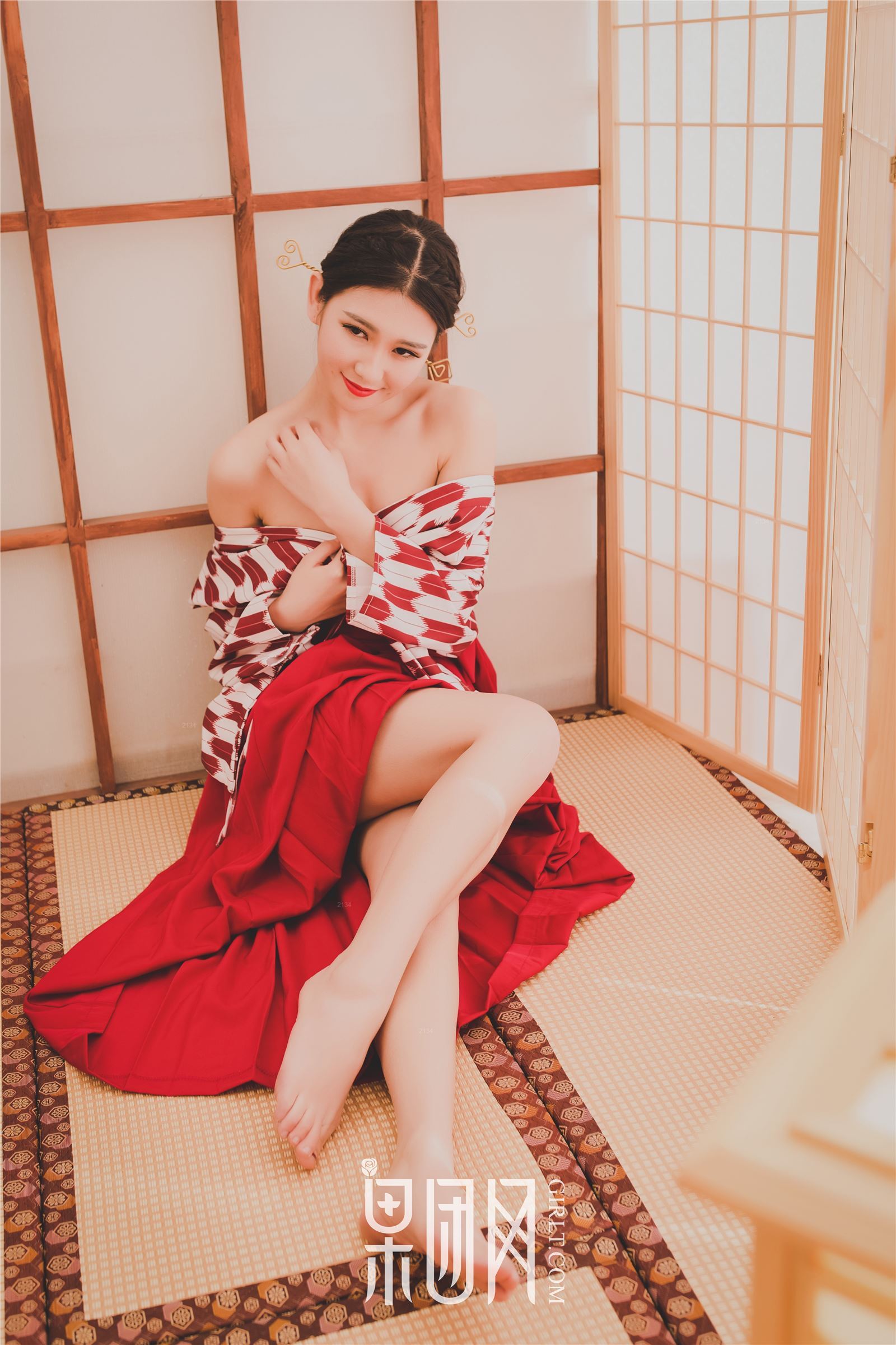 [Girlt]果团人像摄影写真 2018.01.06 No.115 和服丽人糖果儿