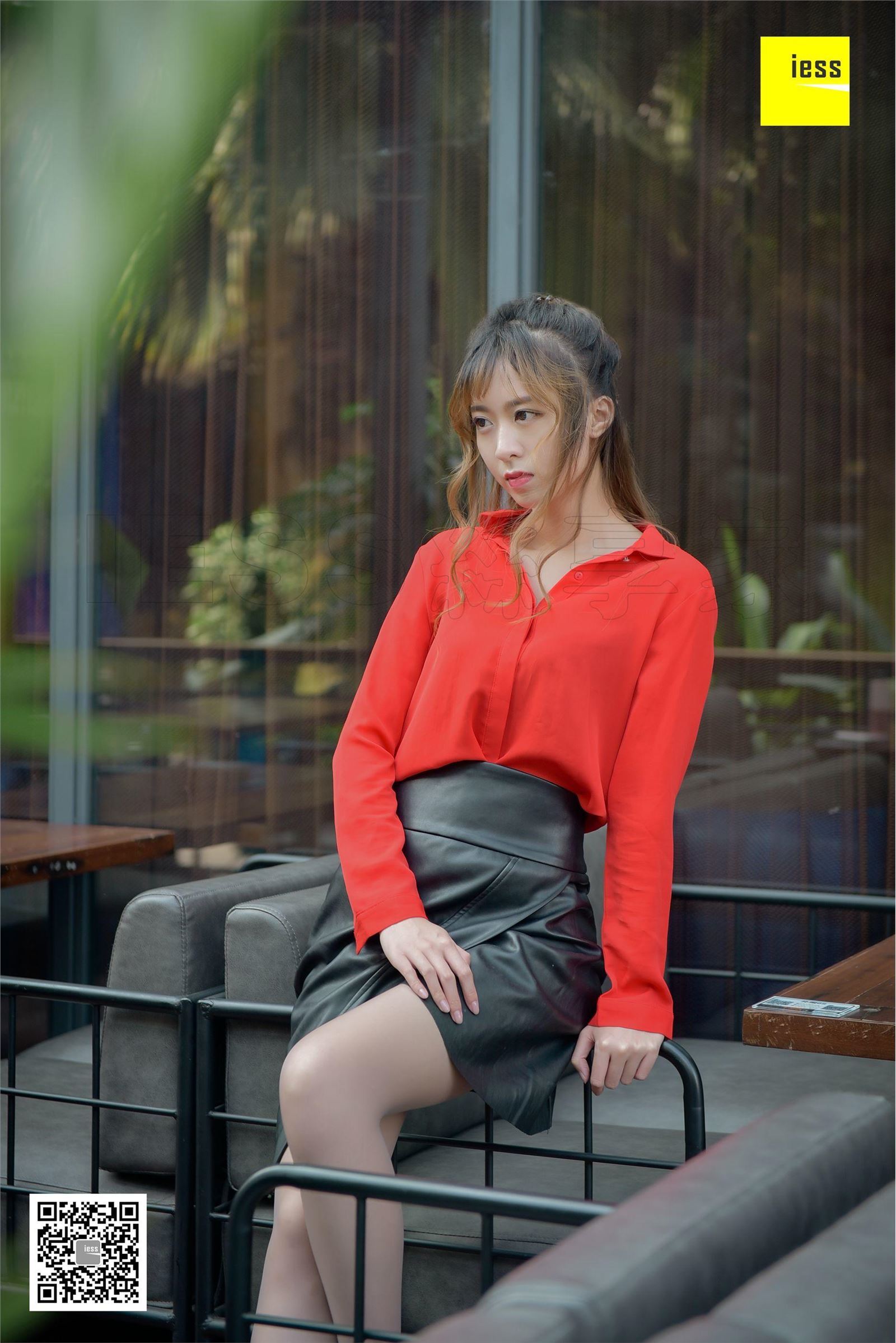 [IESS异思趣向] 2017.11.28 SXJ.113 紫紫 鱼嘴漆皮高跟