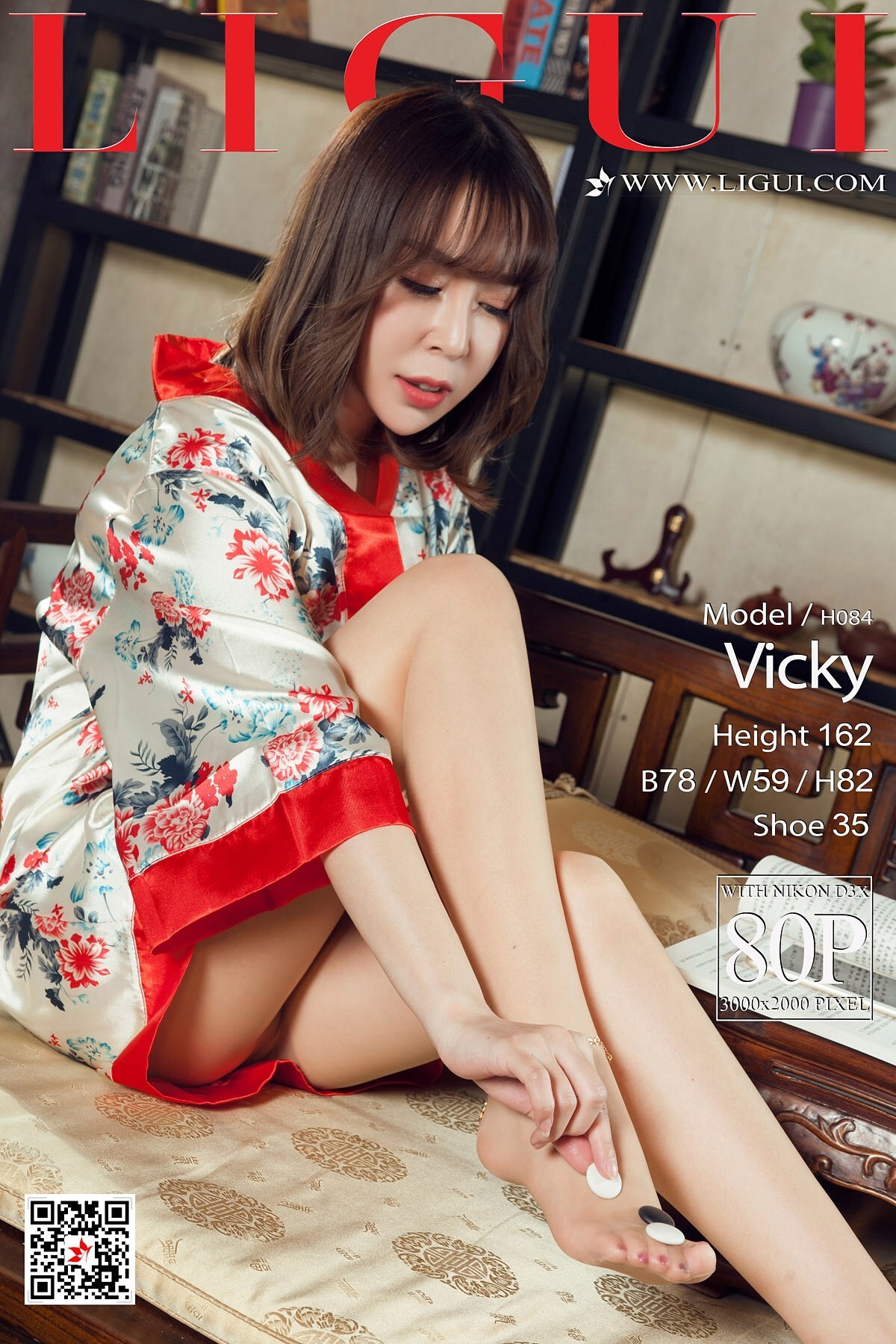 [Ligui丽柜]2018.04.05 网络丽人 Model Vicky