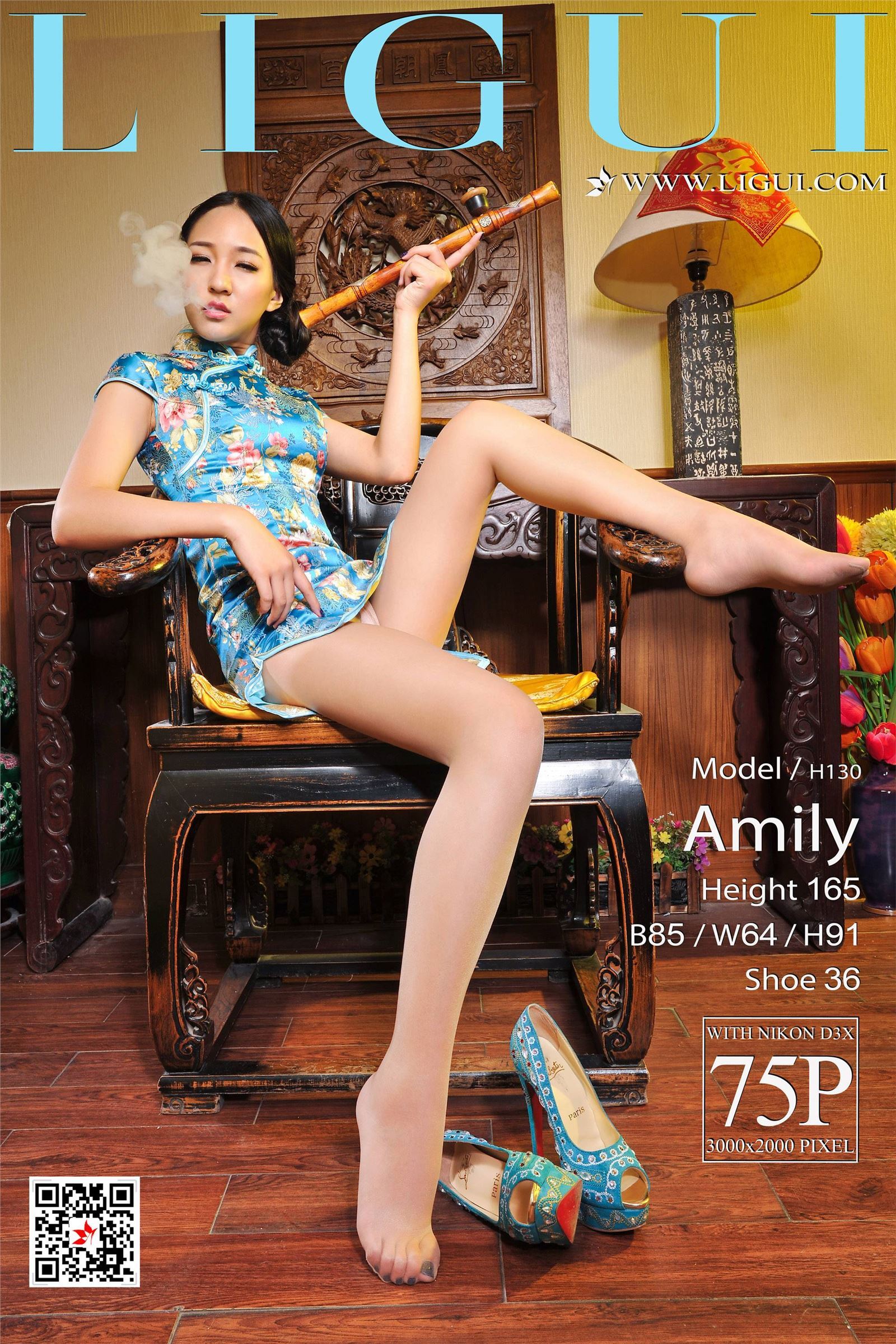 [Ligui丽柜]2018.08.07 网络丽人 Model Amily