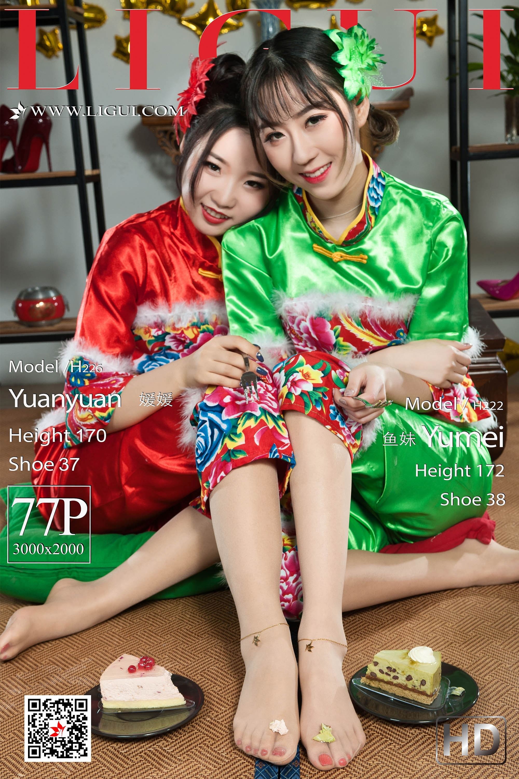 [Ligui丽柜]2018.12.28 网络丽人 Model 媛媛&鱼妹