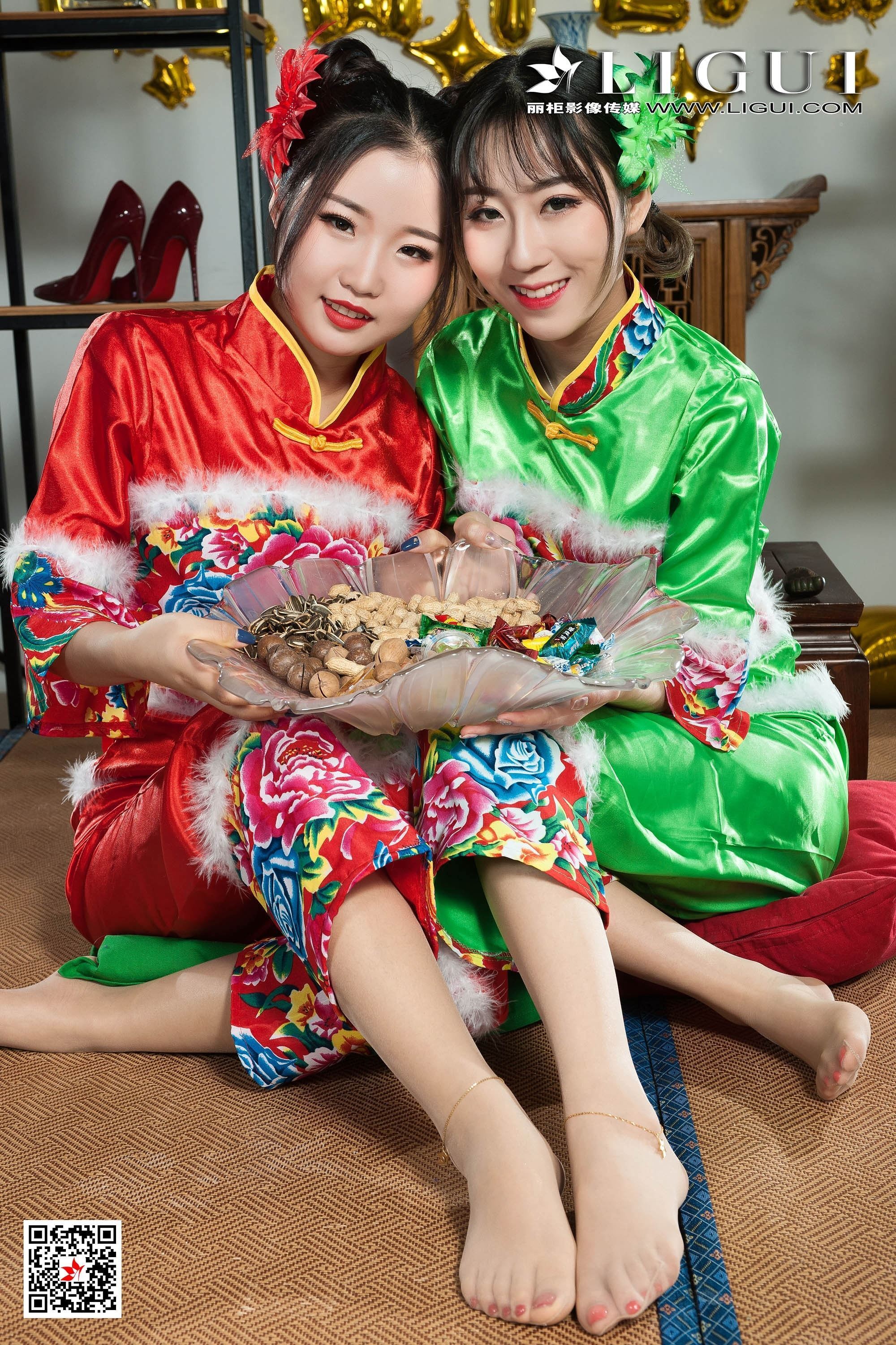 [Ligui丽柜]2018.12.28 网络丽人 Model 媛媛&鱼妹