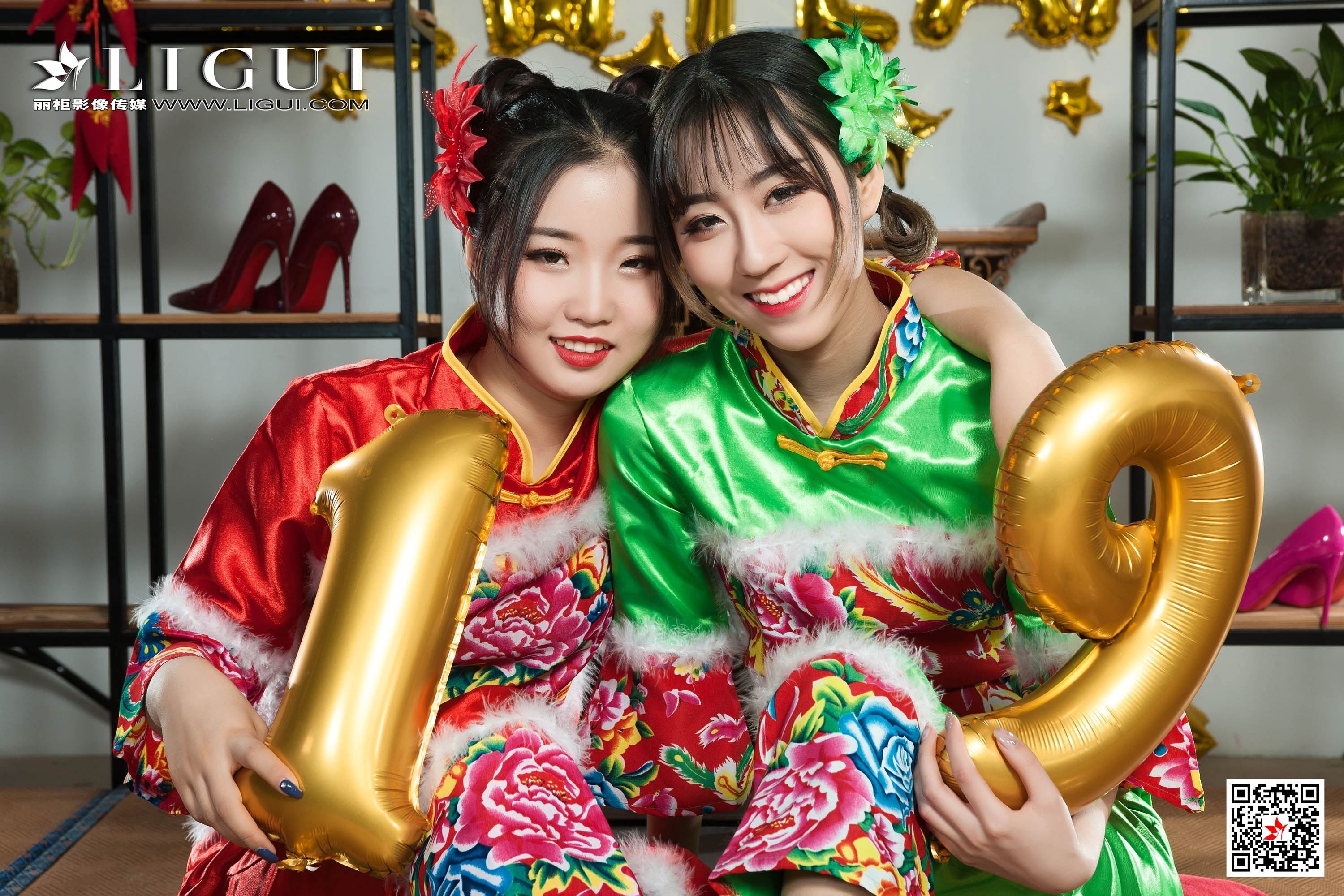[Ligui丽柜]2018.12.28 网络丽人 Model 媛媛&鱼妹