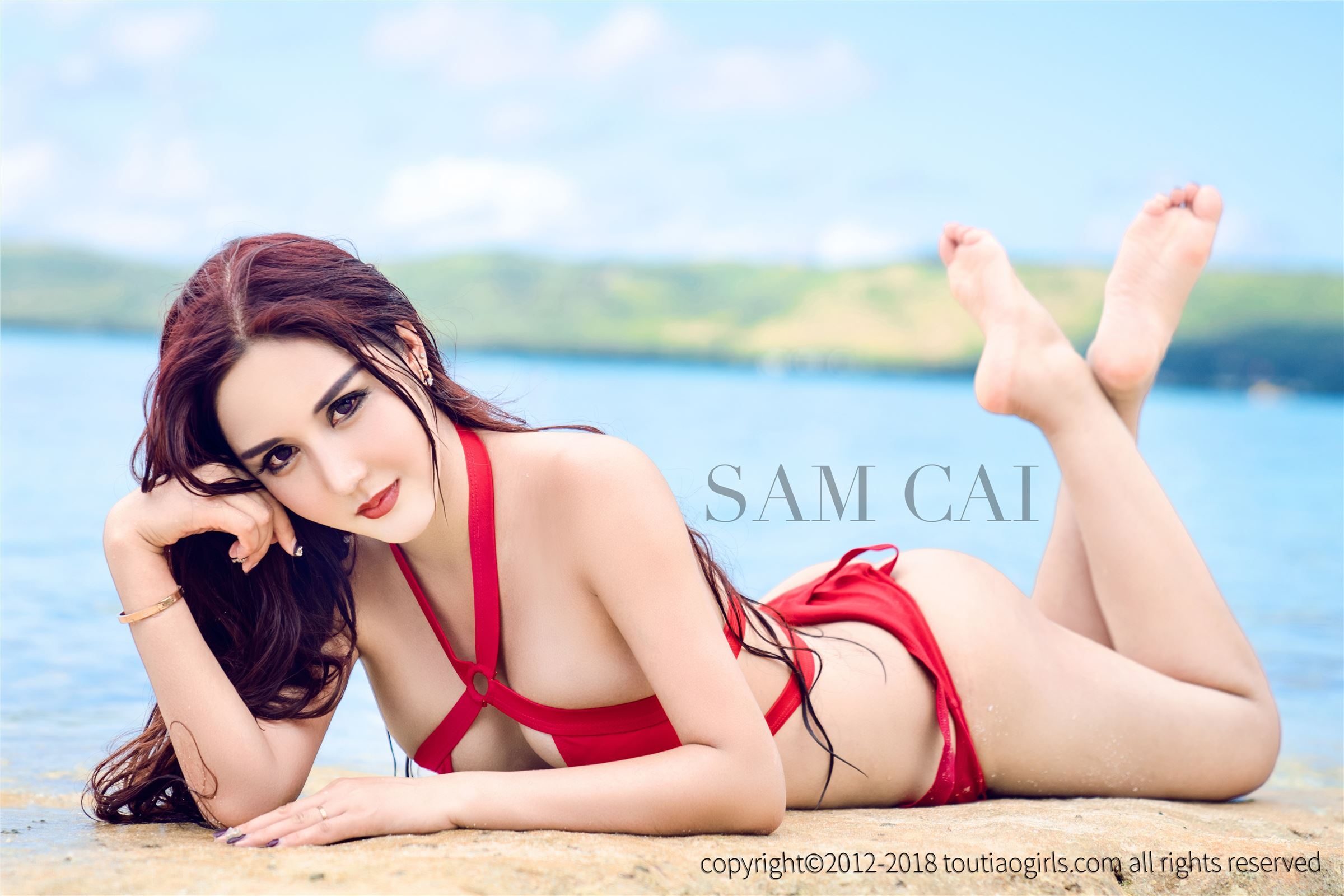 [TouTiao头条女神] 2018.04.13 蔡老师塞班风情