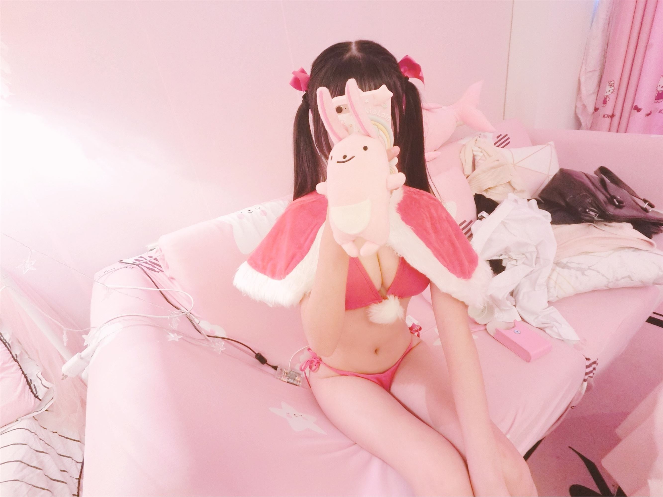 双马尾萝莉汐汐 圣诞泳装