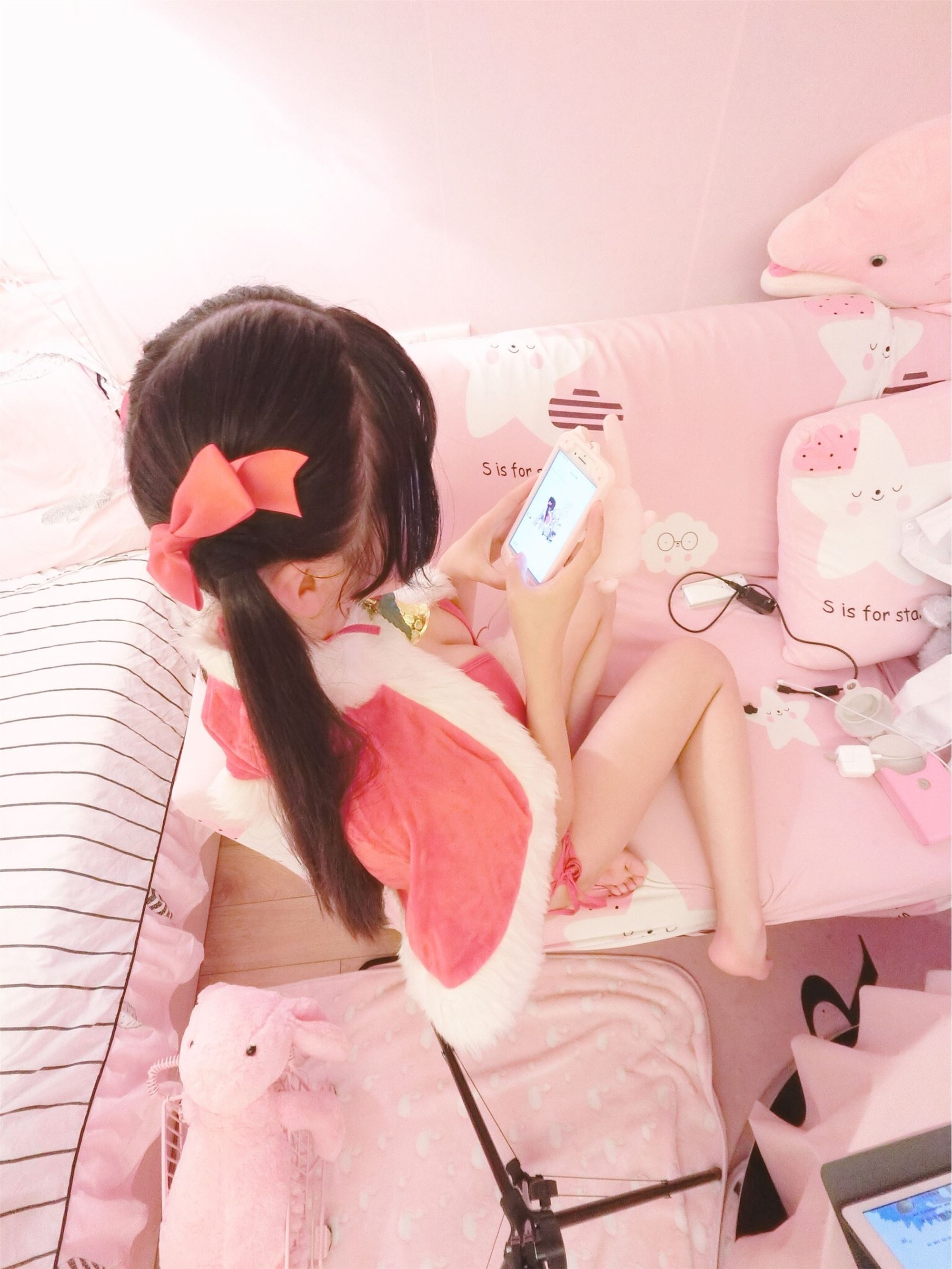 双马尾萝莉汐汐 圣诞泳装