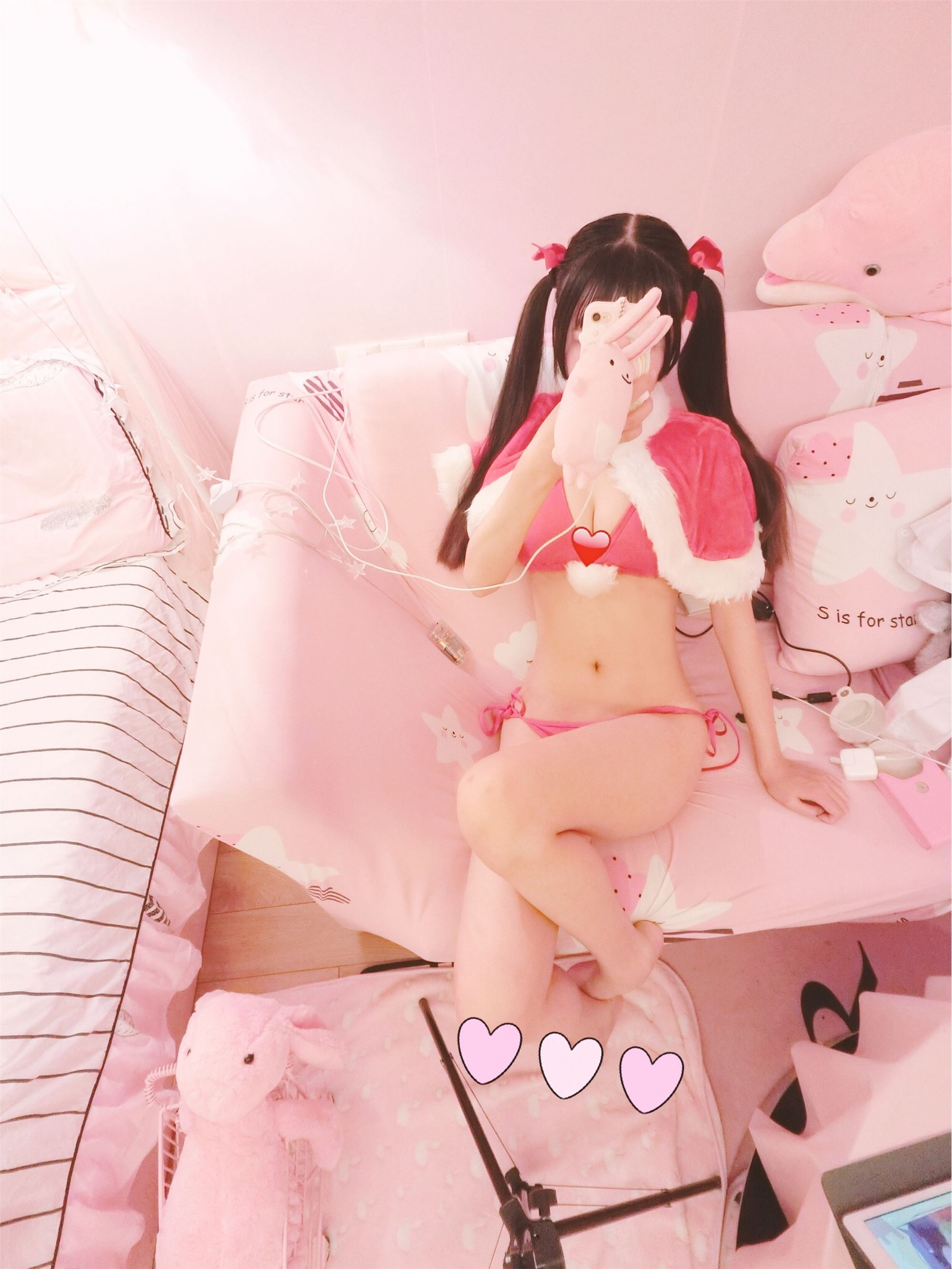 双马尾萝莉汐汐 圣诞泳装