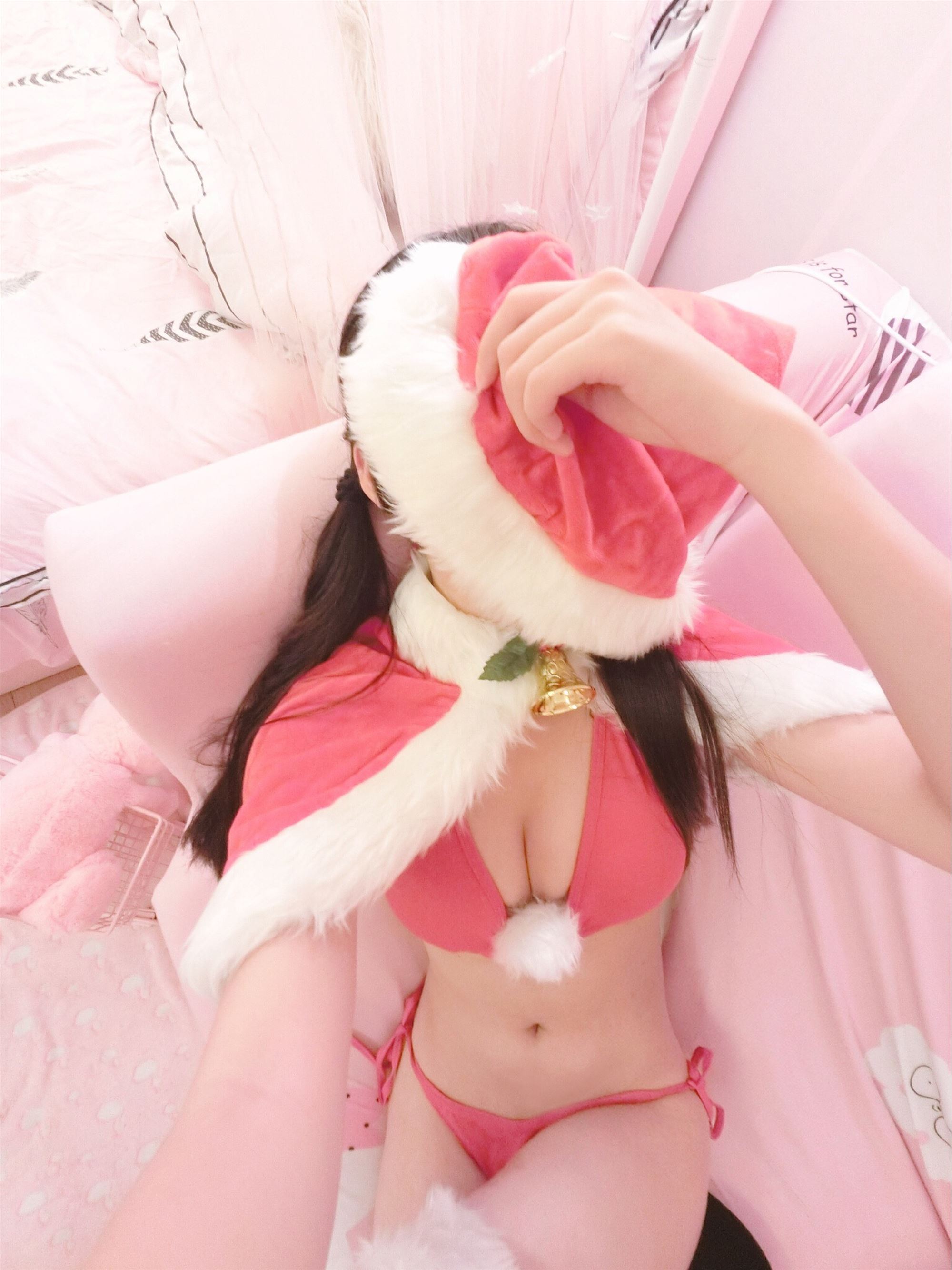 双马尾萝莉汐汐 圣诞泳装