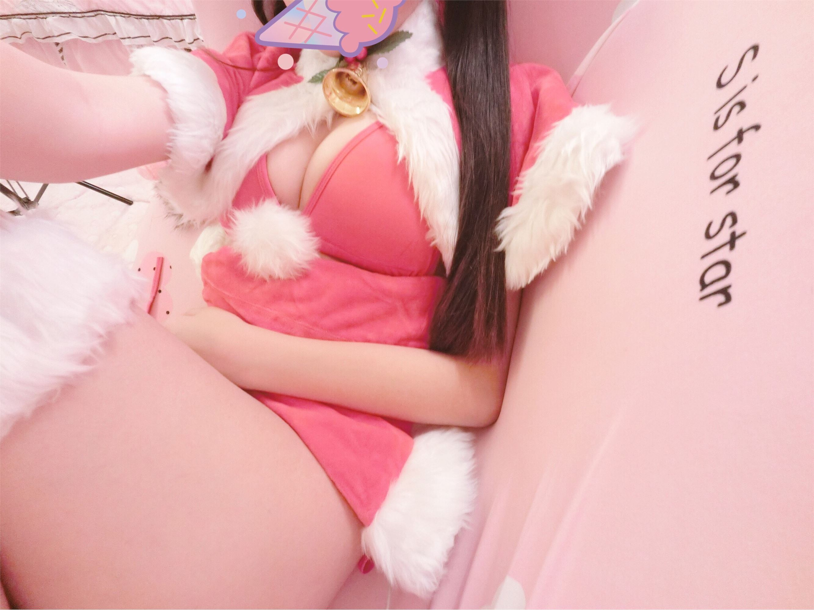 双马尾萝莉汐汐 圣诞泳装