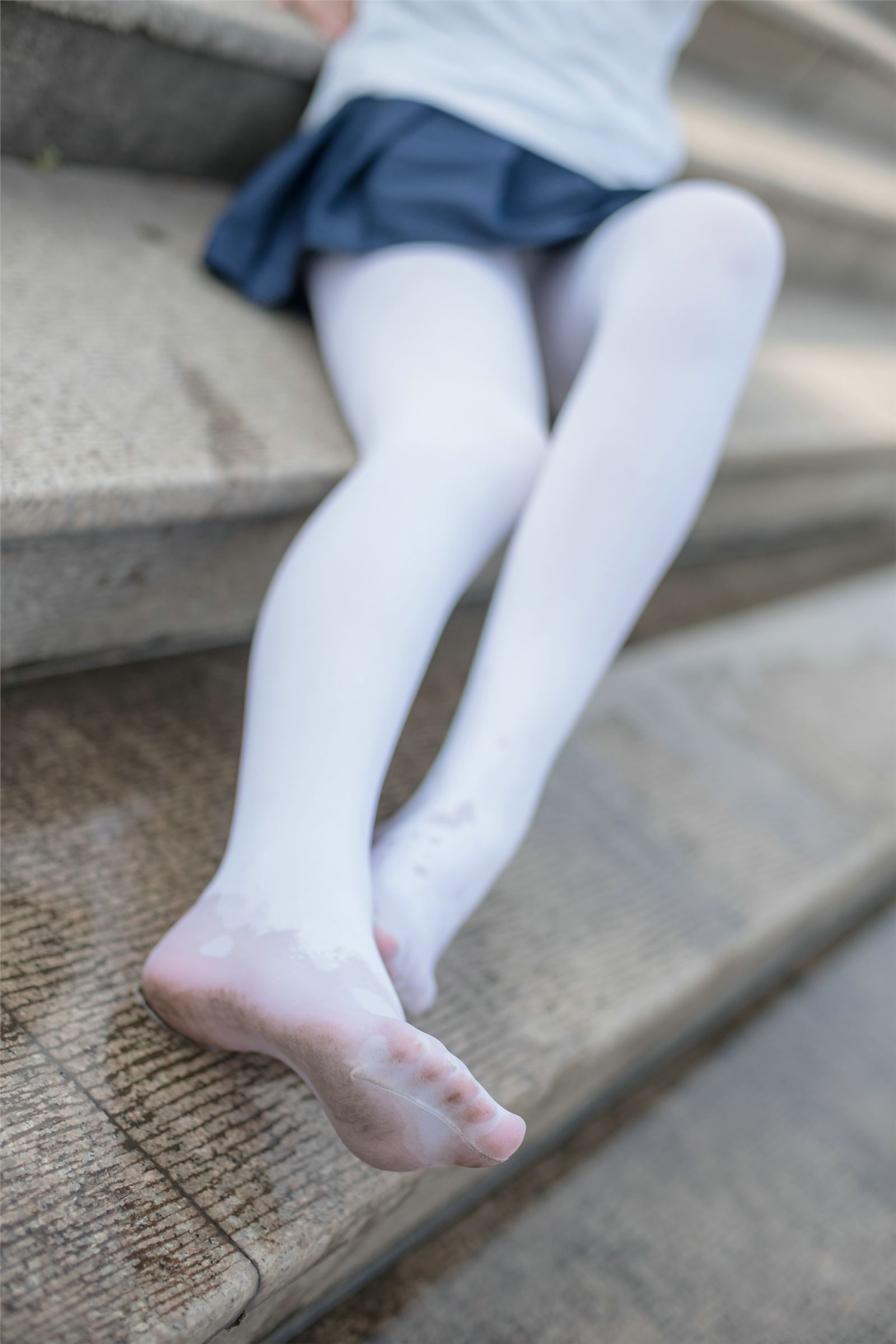 森萝财团写真 - [BETA-001] 高中生的户外白丝