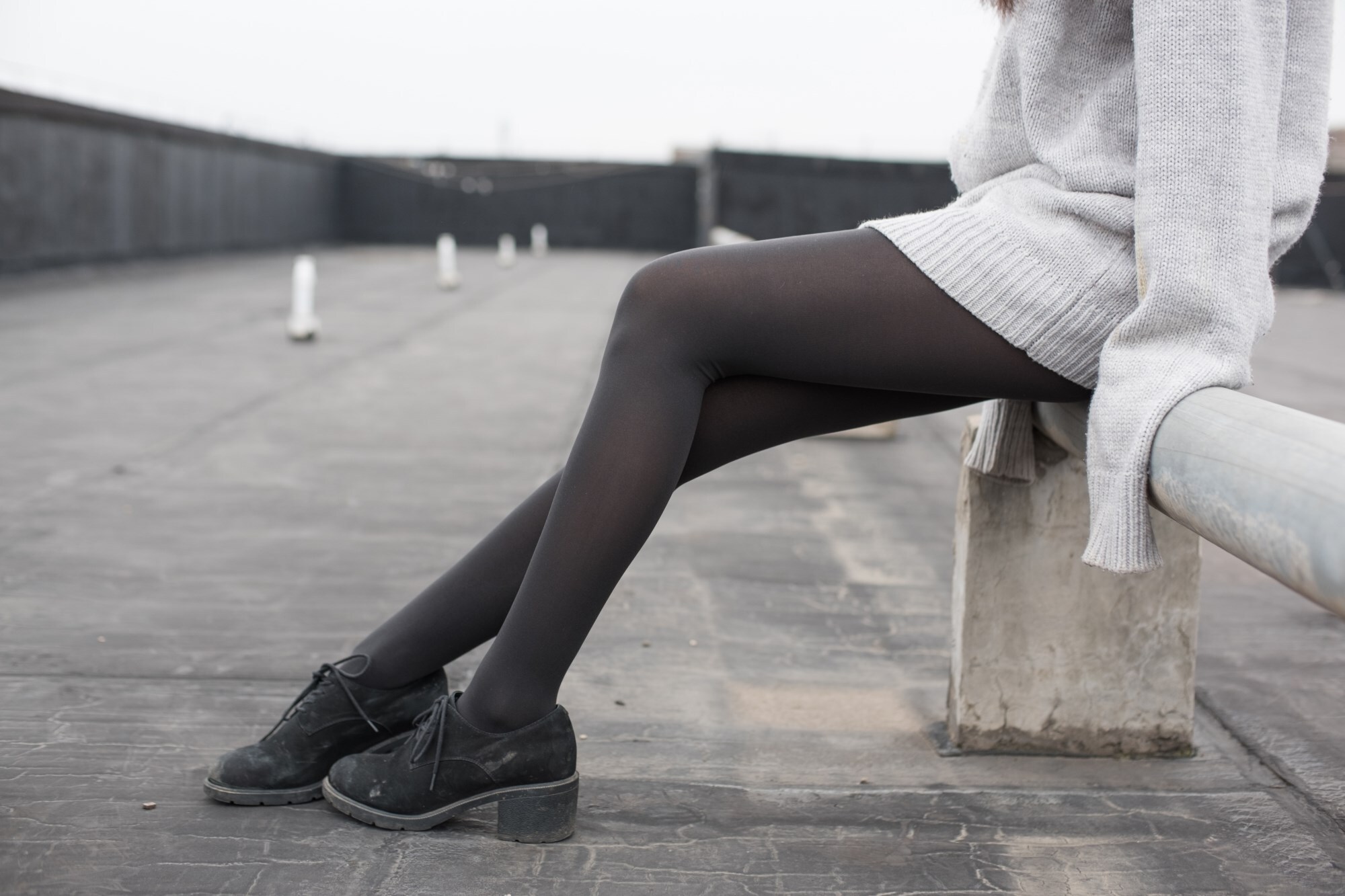 森萝财团写真 - [BETA-007] 楼梯间的黑丝小妹