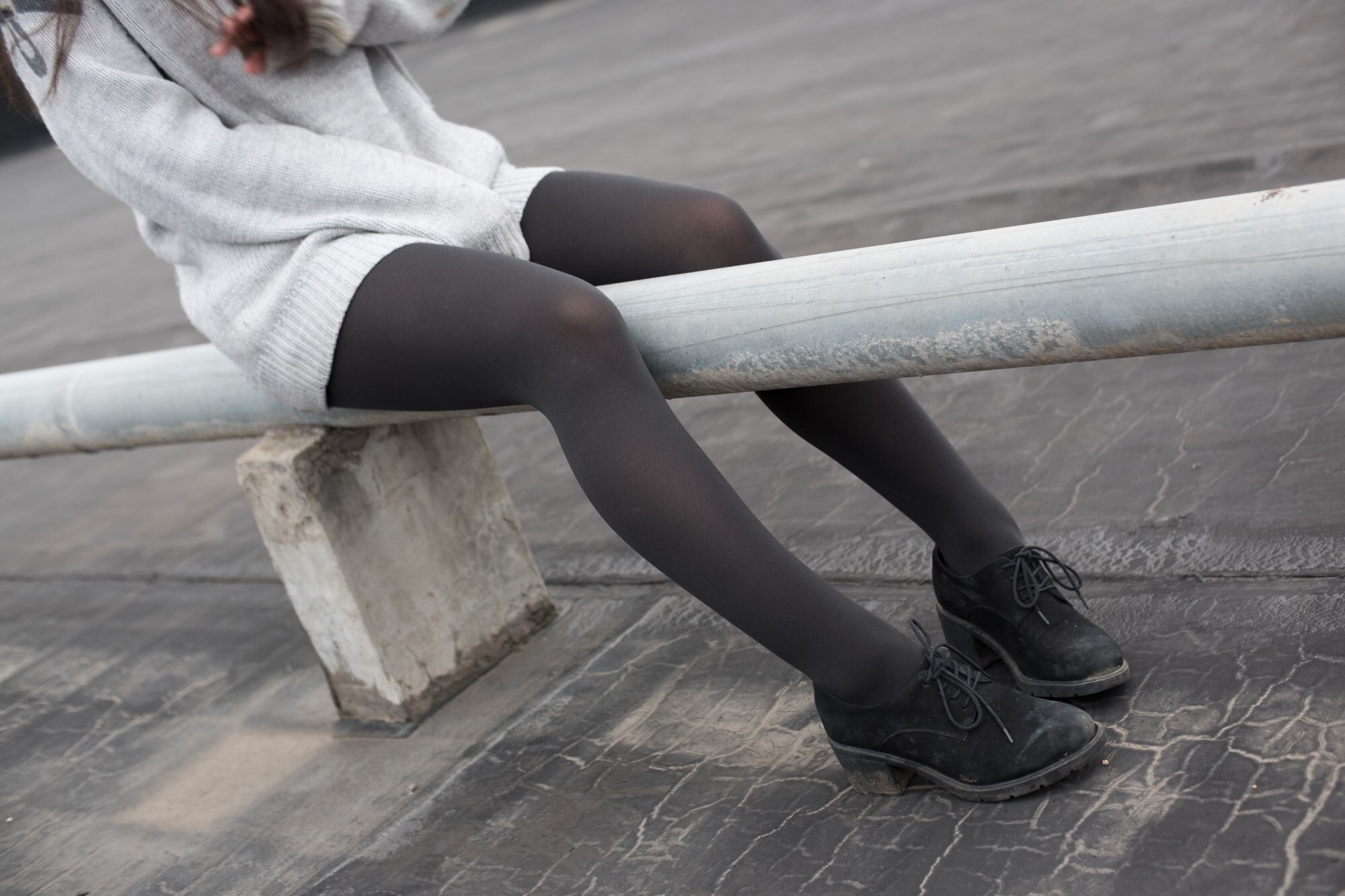 森萝财团写真 - [BETA-007] 楼梯间的黑丝小妹