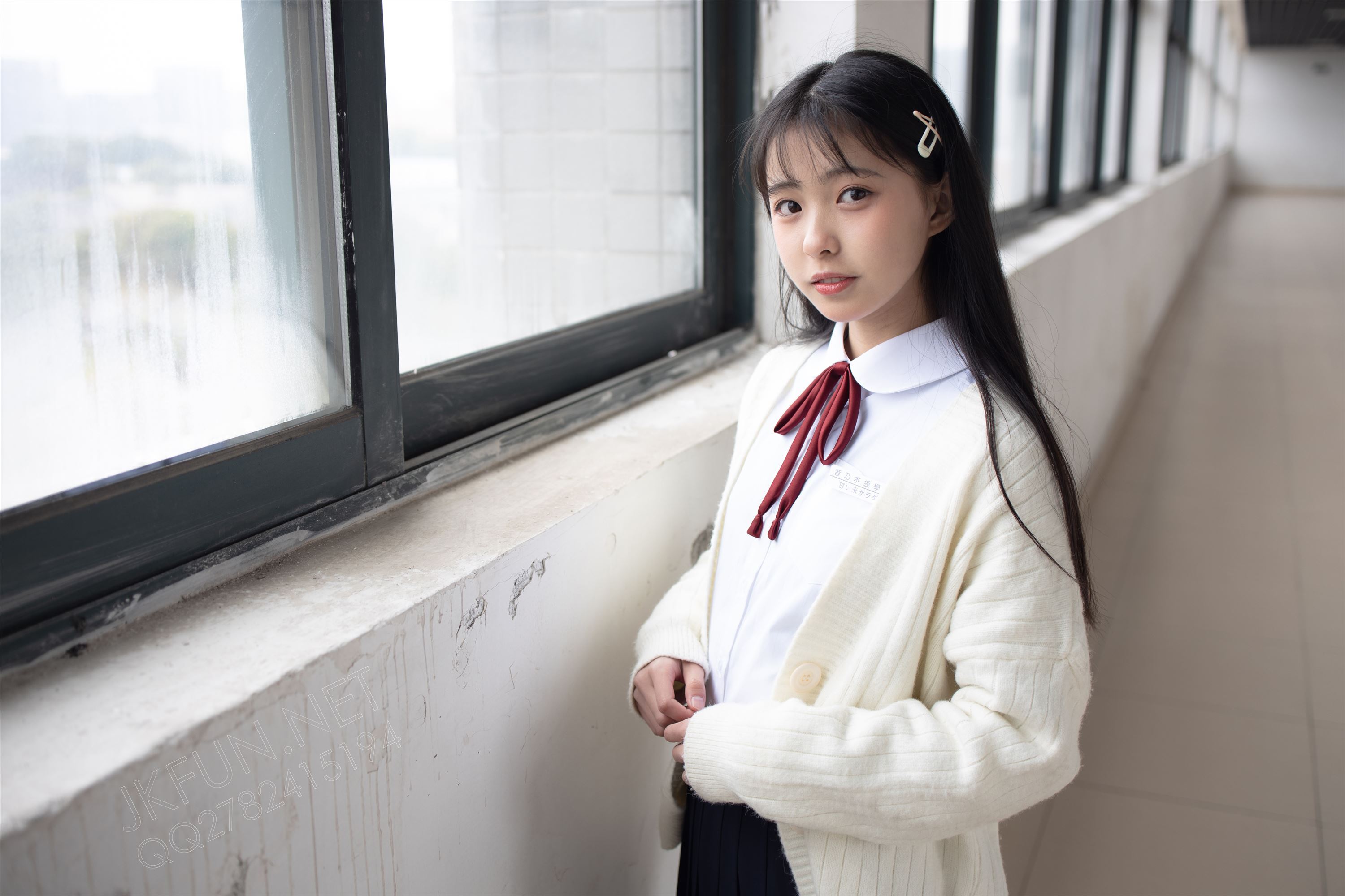 [森萝财团]萝莉丝足写真 JKFUN-001 甜米 纯纯的白丝学妹