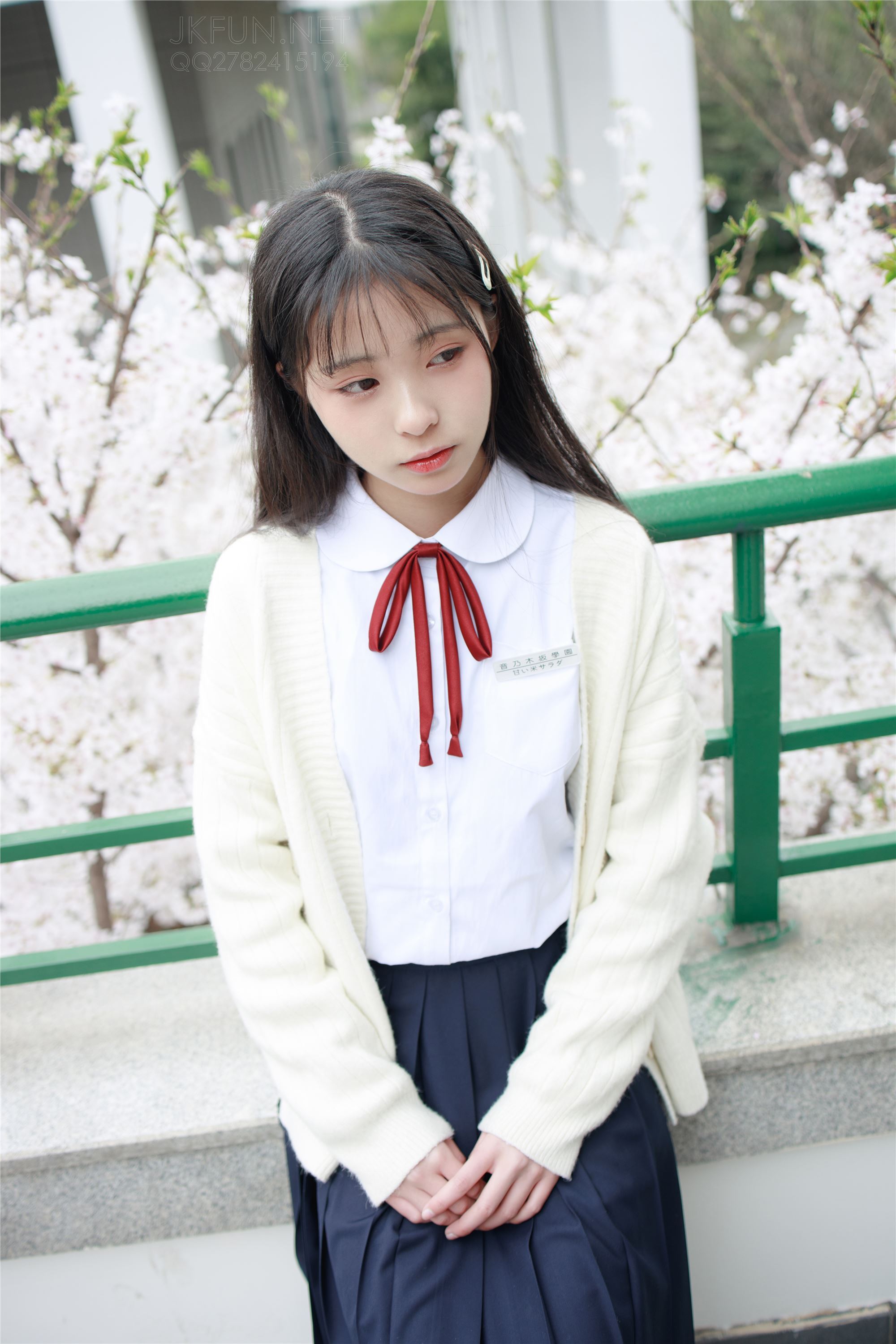 [森萝财团]萝莉丝足写真 JKFUN-001 甜米 纯纯的白丝学妹