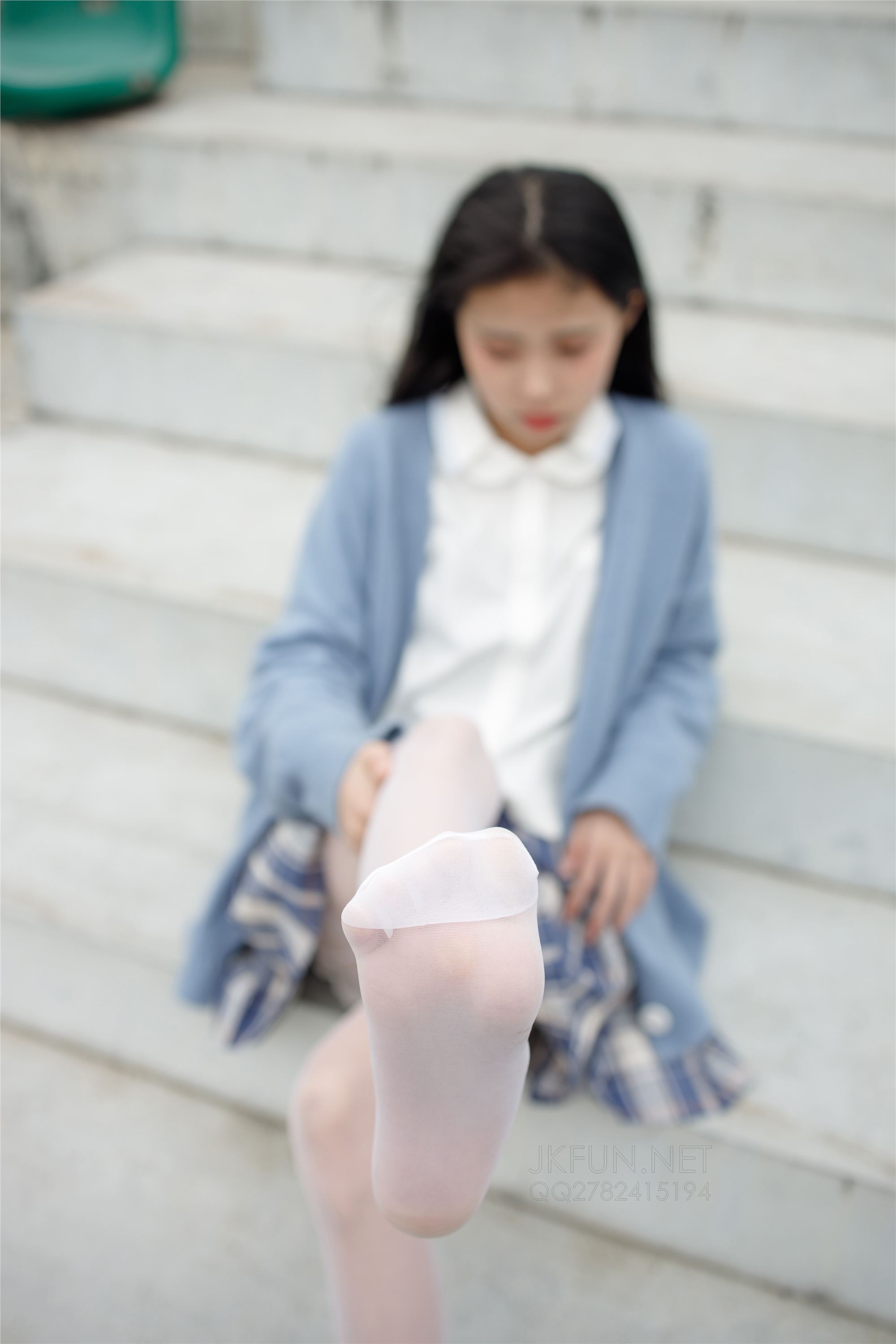 [森萝财团]萝莉丝足写真 JKFUN-003 甜米 春游