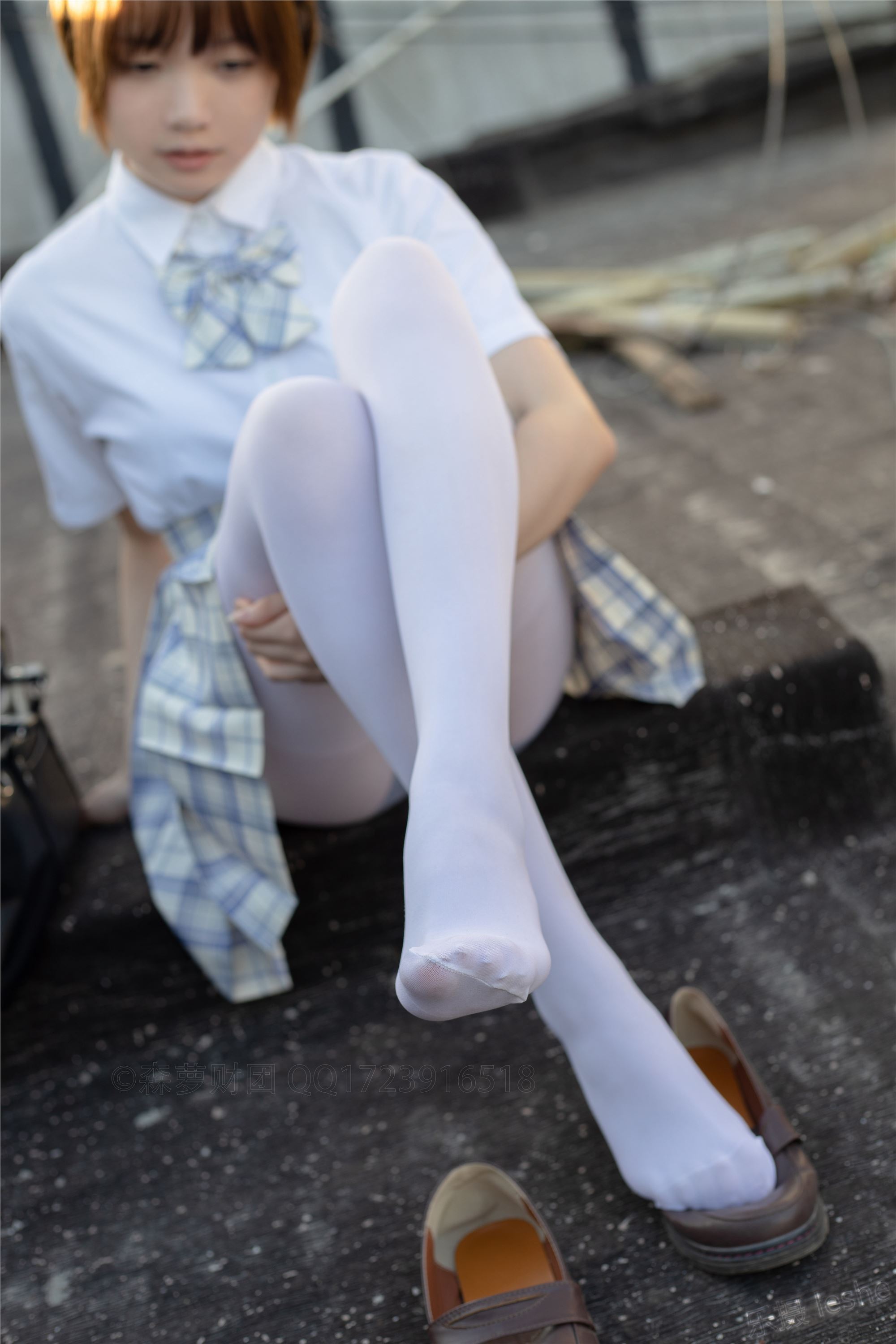 [森萝财团]萝莉丝足写真 SSR-011 棉花糖白丝少女