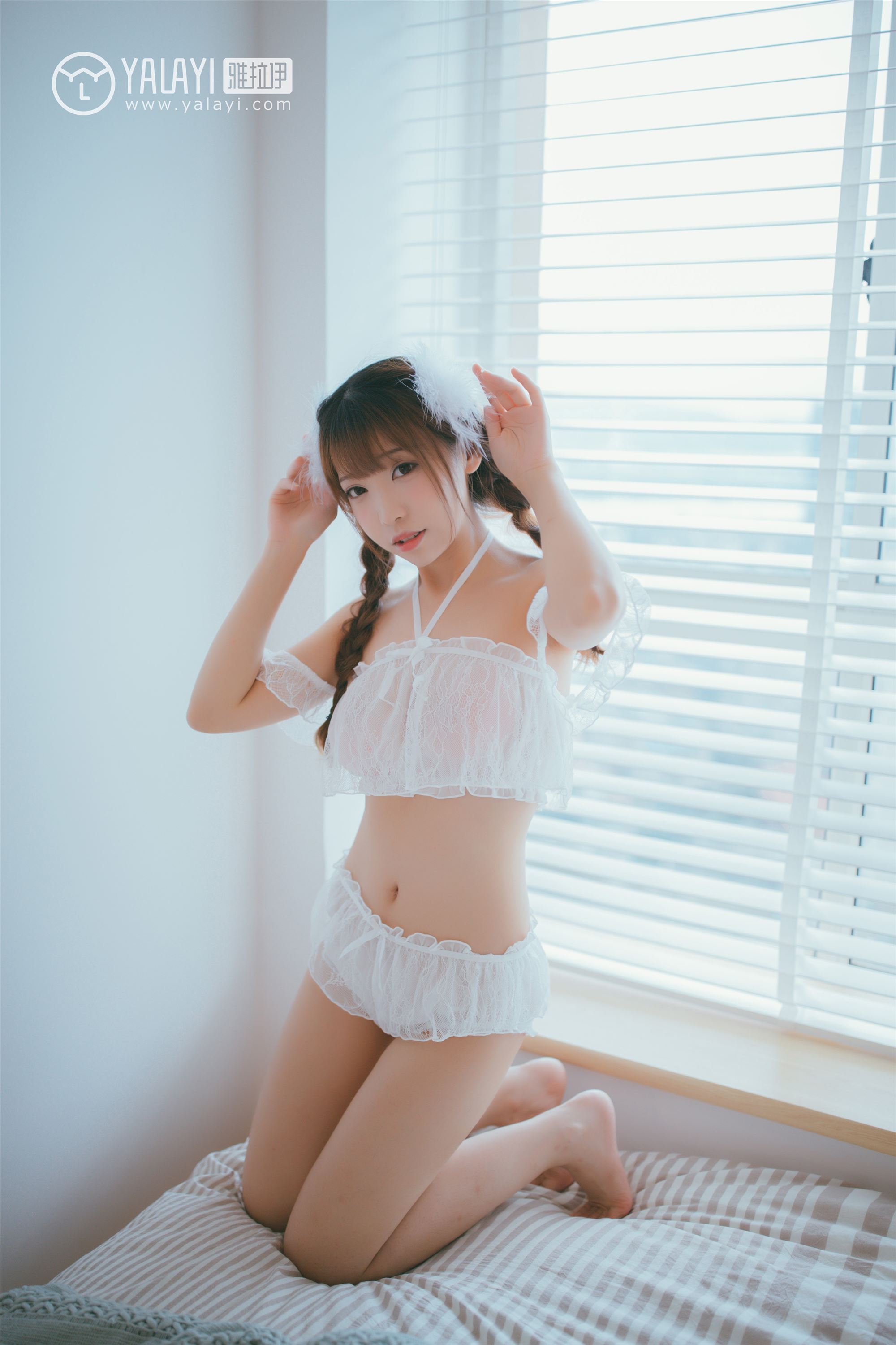 [YALAYI雅拉伊]2019.03.20 No.061 白色桔梗花 水花儿
