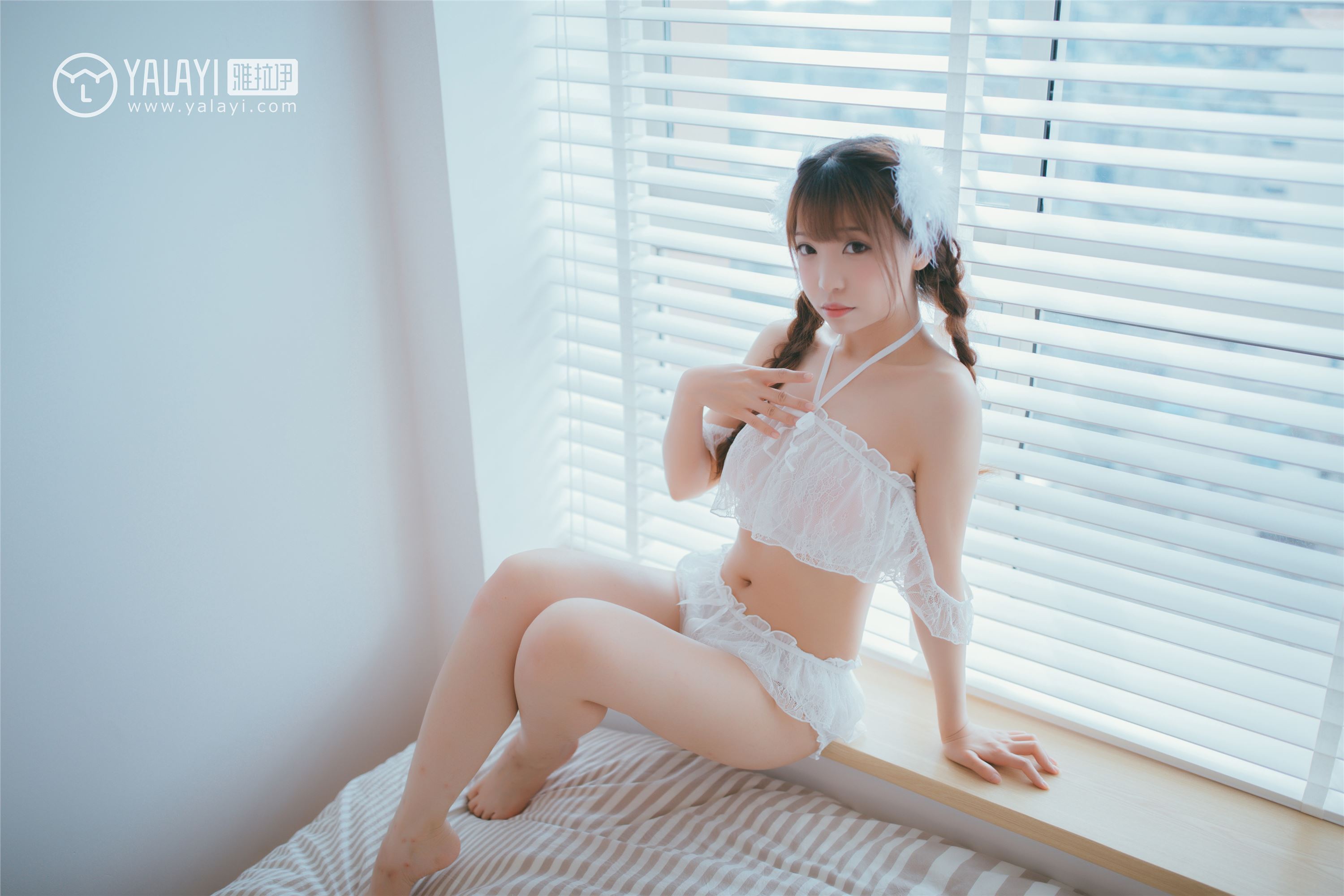 [YALAYI雅拉伊]2019.03.20 No.061 白色桔梗花 水花儿