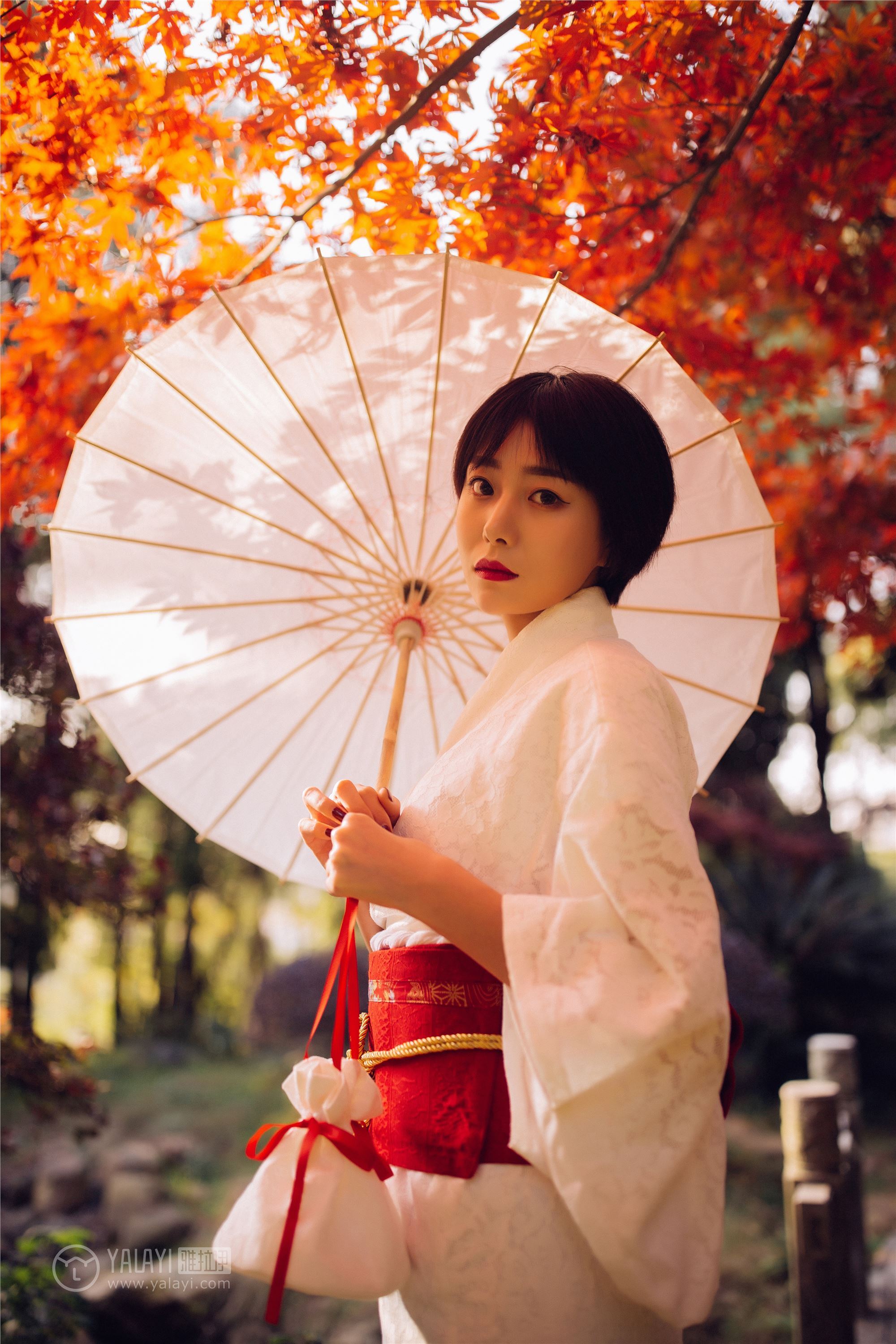 [YALAYI雅拉伊]2018.12.04 No.136 夕阳下的和风少女 静静