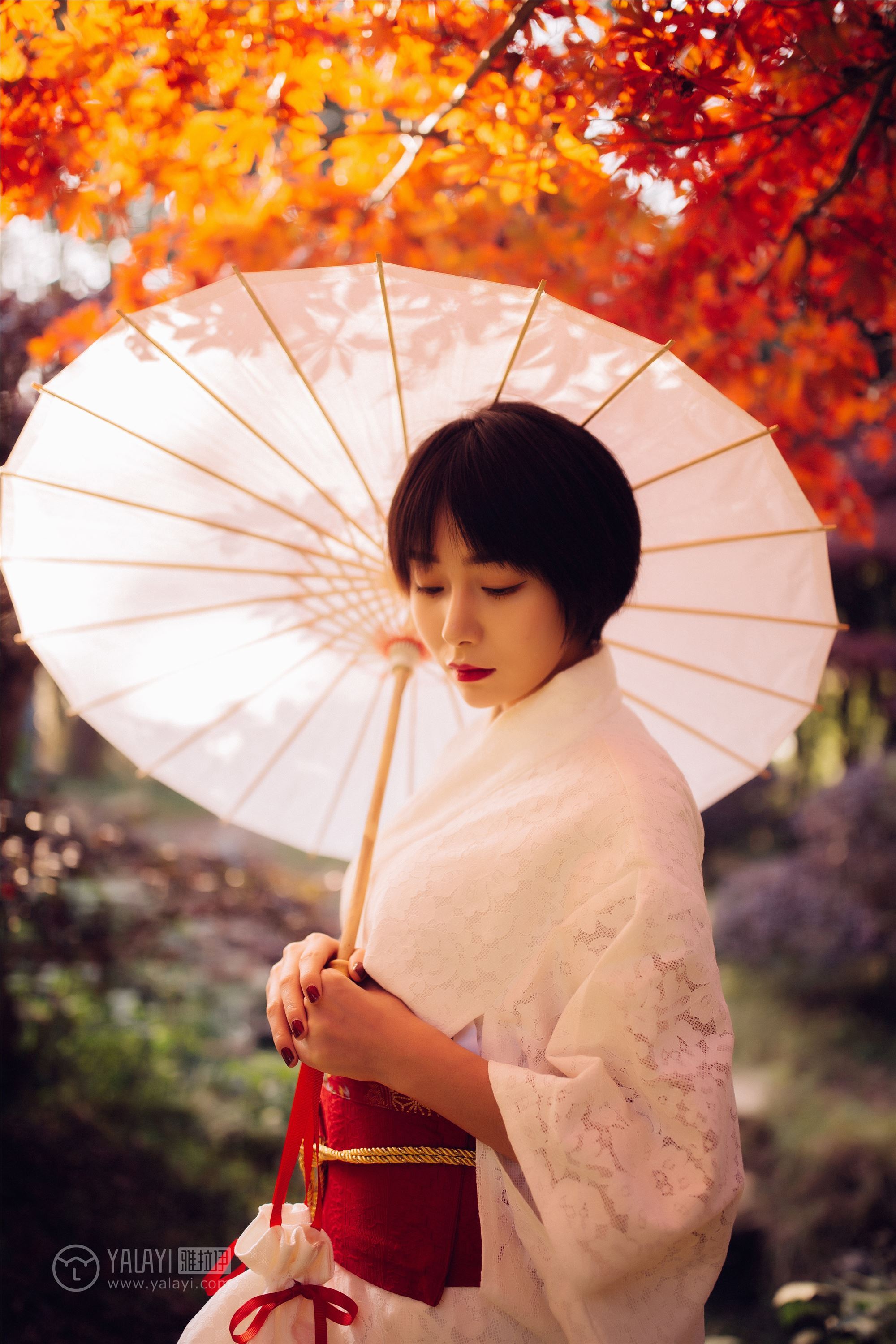 [YALAYI雅拉伊]2018.12.04 No.136 夕阳下的和风少女 静静