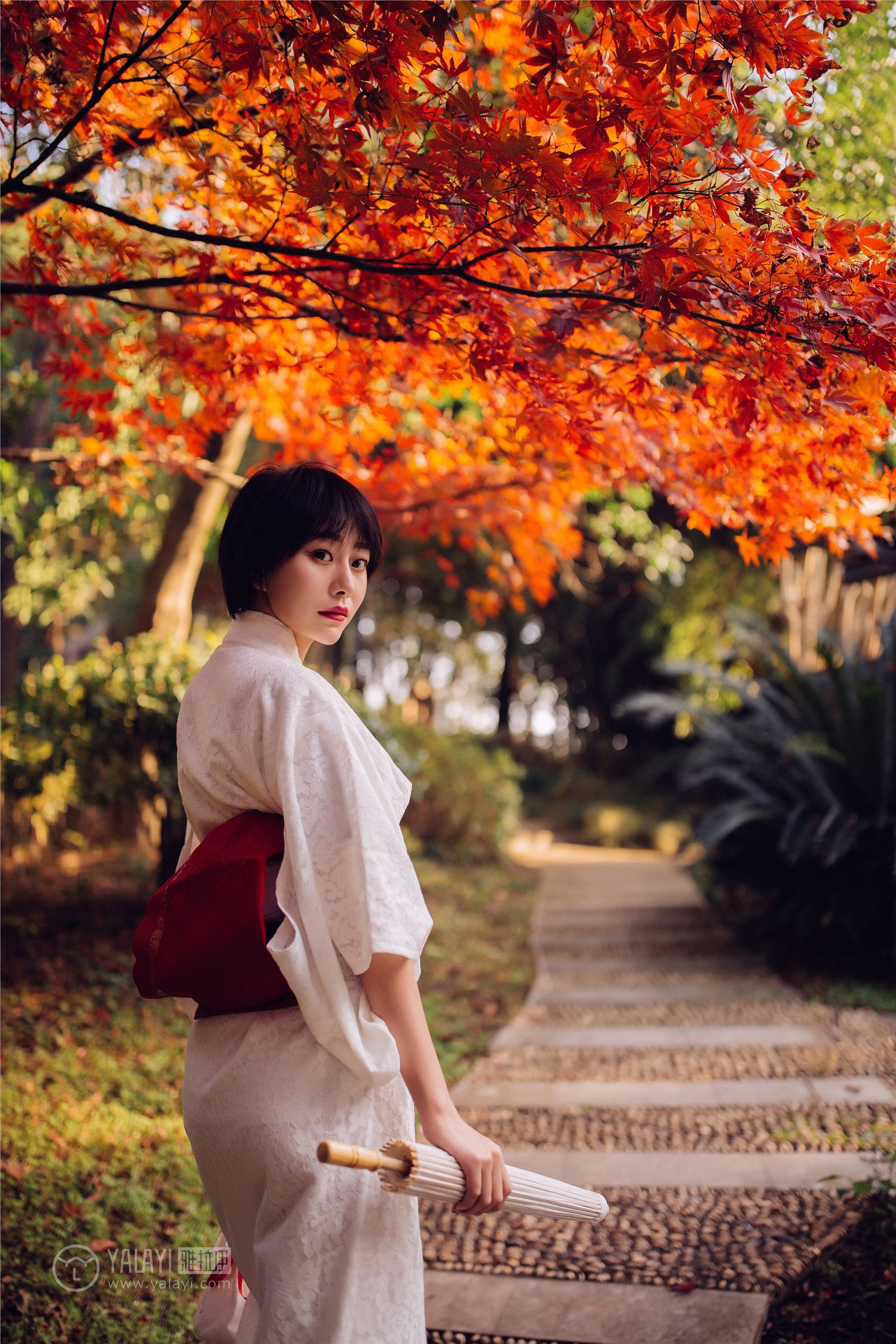 [YALAYI雅拉伊]2018.12.04 No.136 夕阳下的和风少女 静静