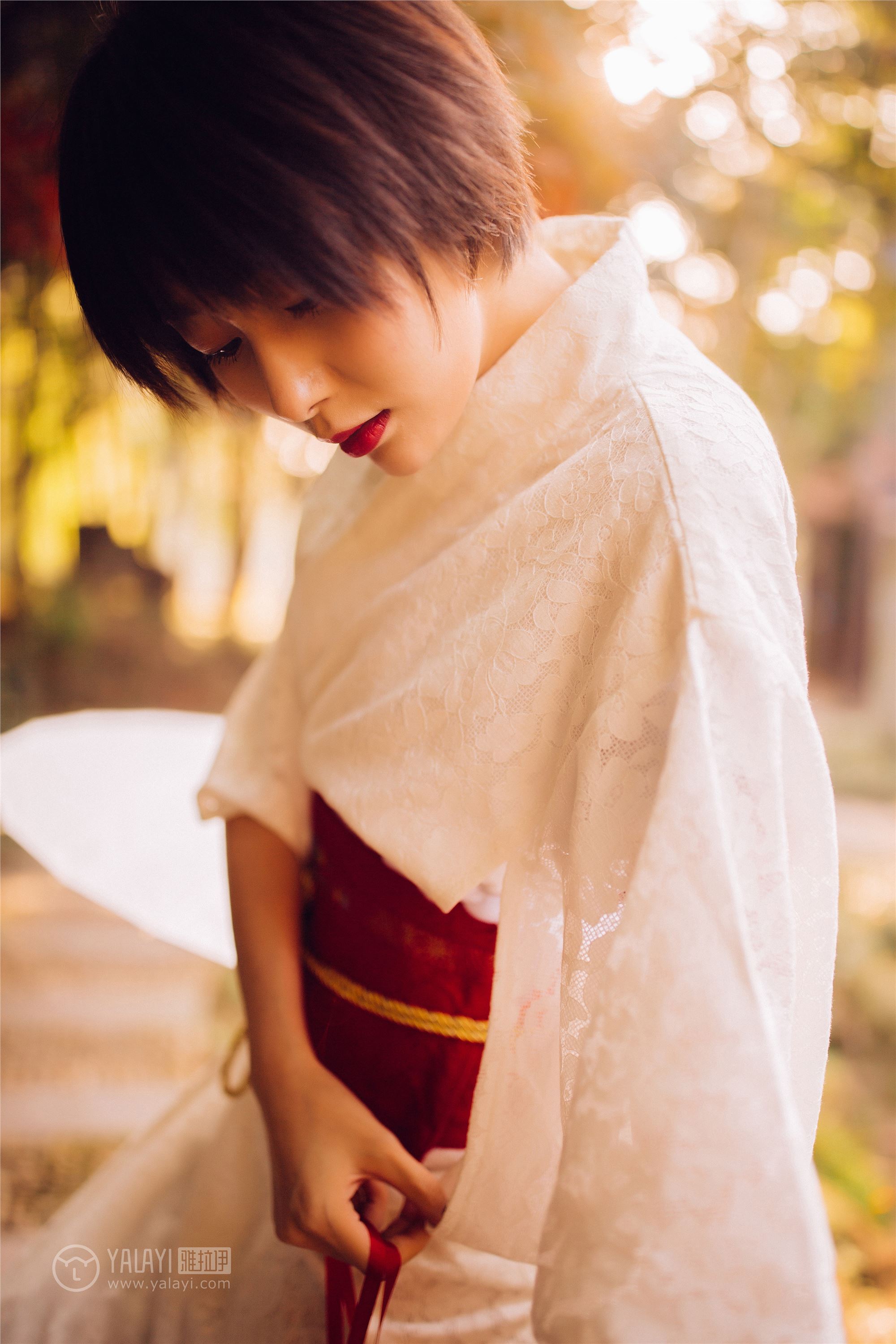 [YALAYI雅拉伊]2018.12.04 No.136 夕阳下的和风少女 静静