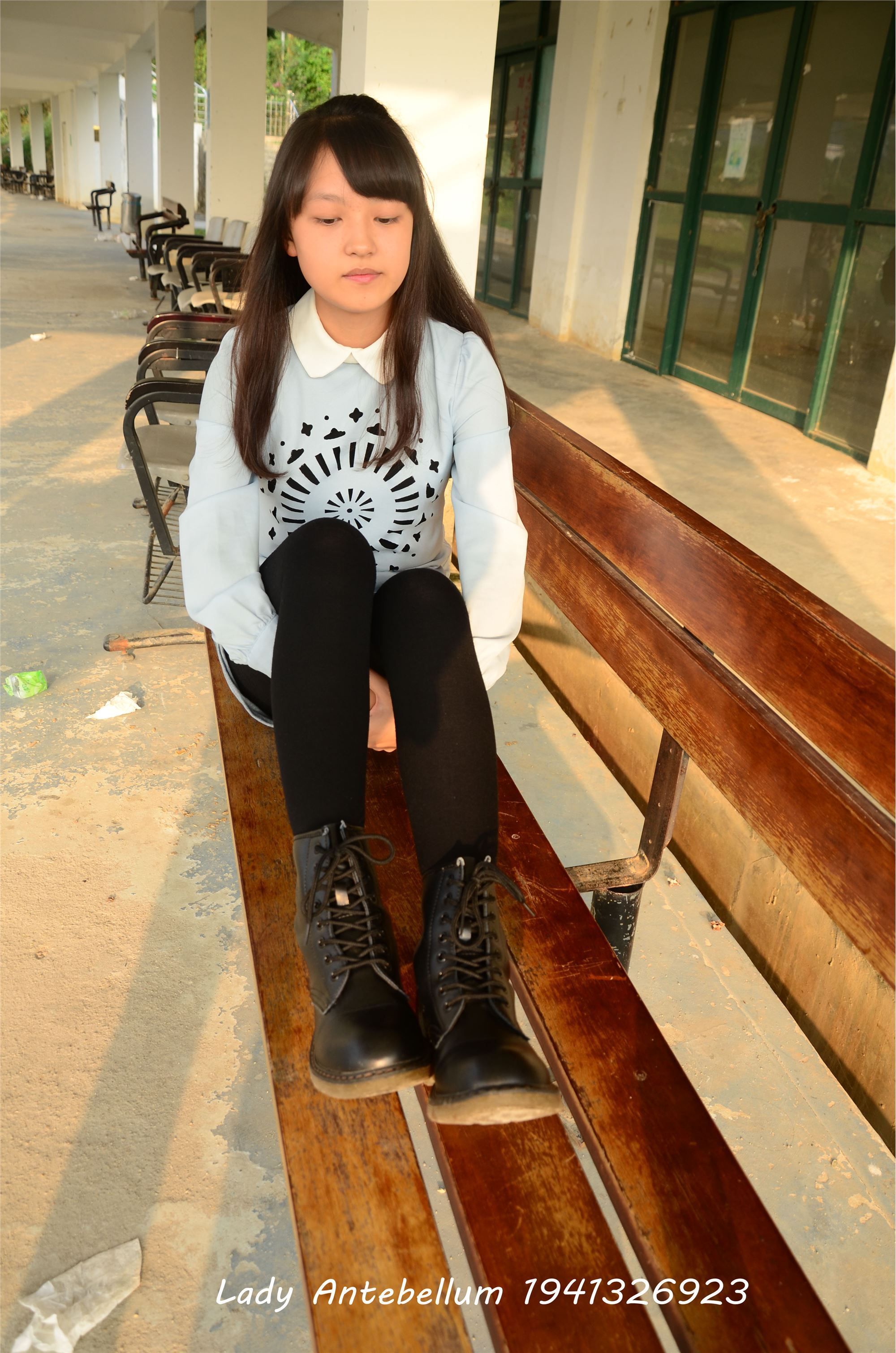 [战前女神] 恋足美腿棉袜女神级摄影套图 015