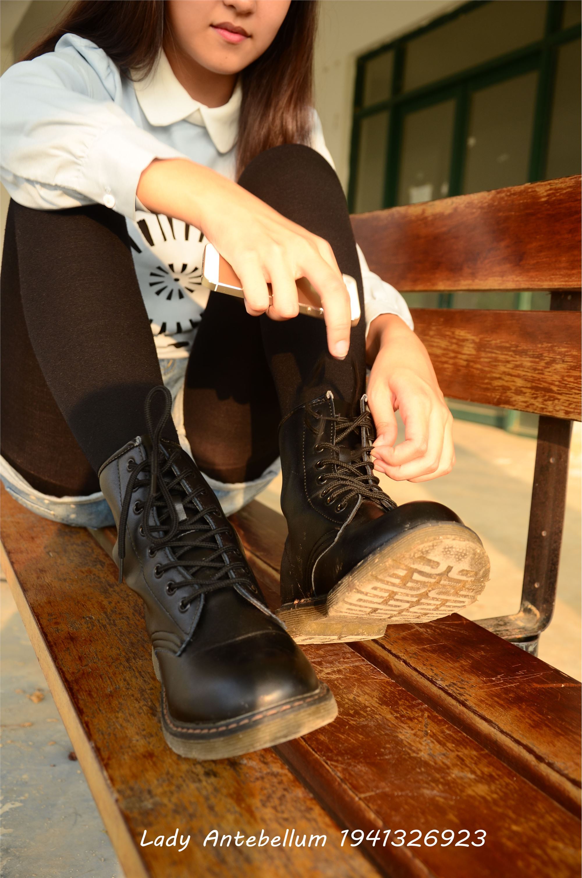 [战前女神] 恋足美腿棉袜女神级摄影套图 015