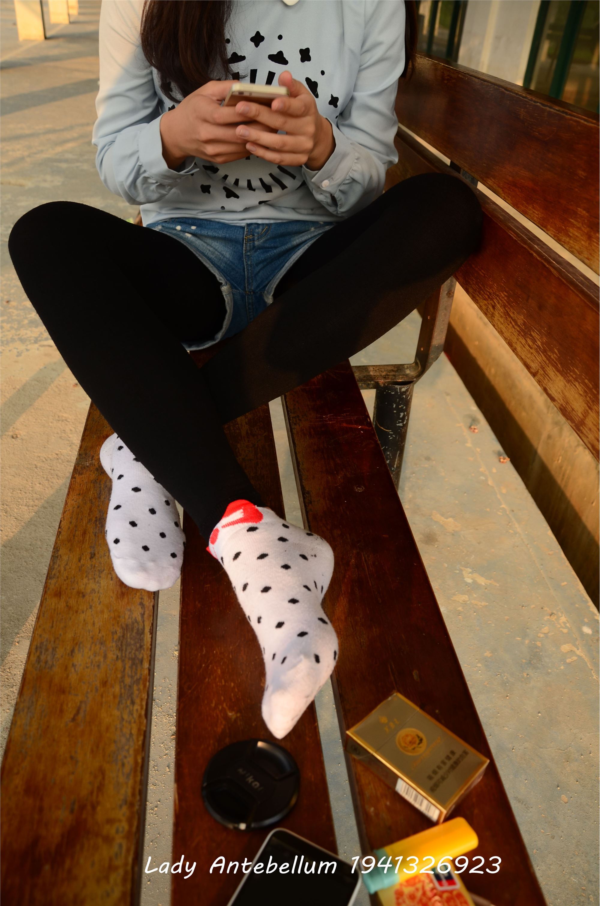 [战前女神] 恋足美腿棉袜女神级摄影套图 015